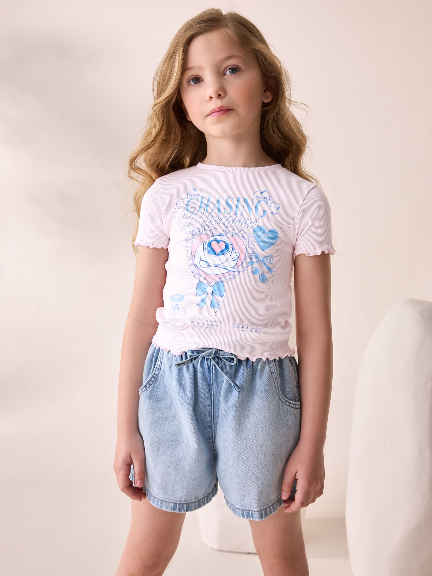 Pink Bows Graphic T-Shirt (3-16yrs)