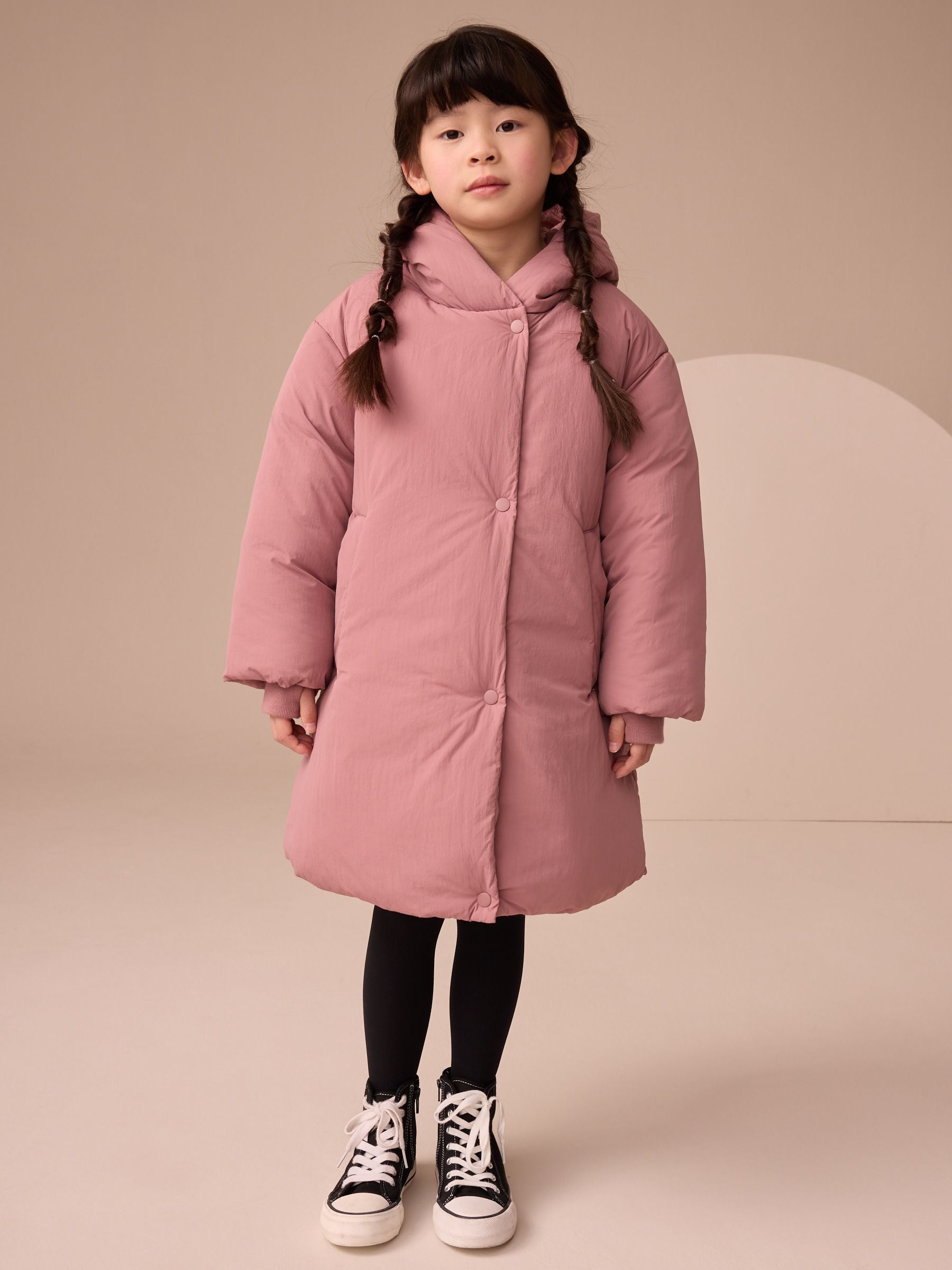 Pink Shower Resistant Duvet Padded Coat (3-16yrs)