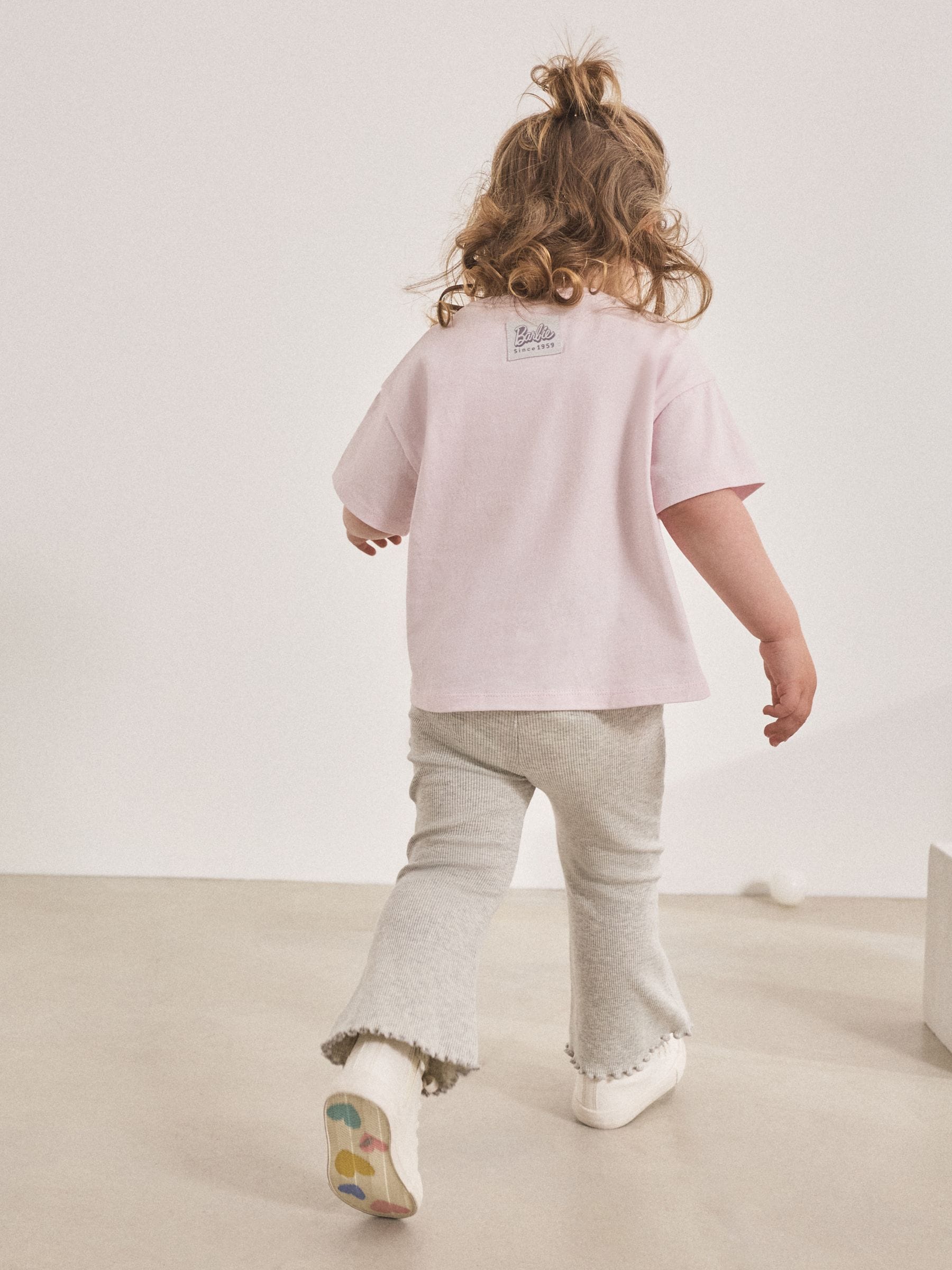 Pink Barbie Short Sleeve T-Shirt and Flare Set (3mths-7yrs)