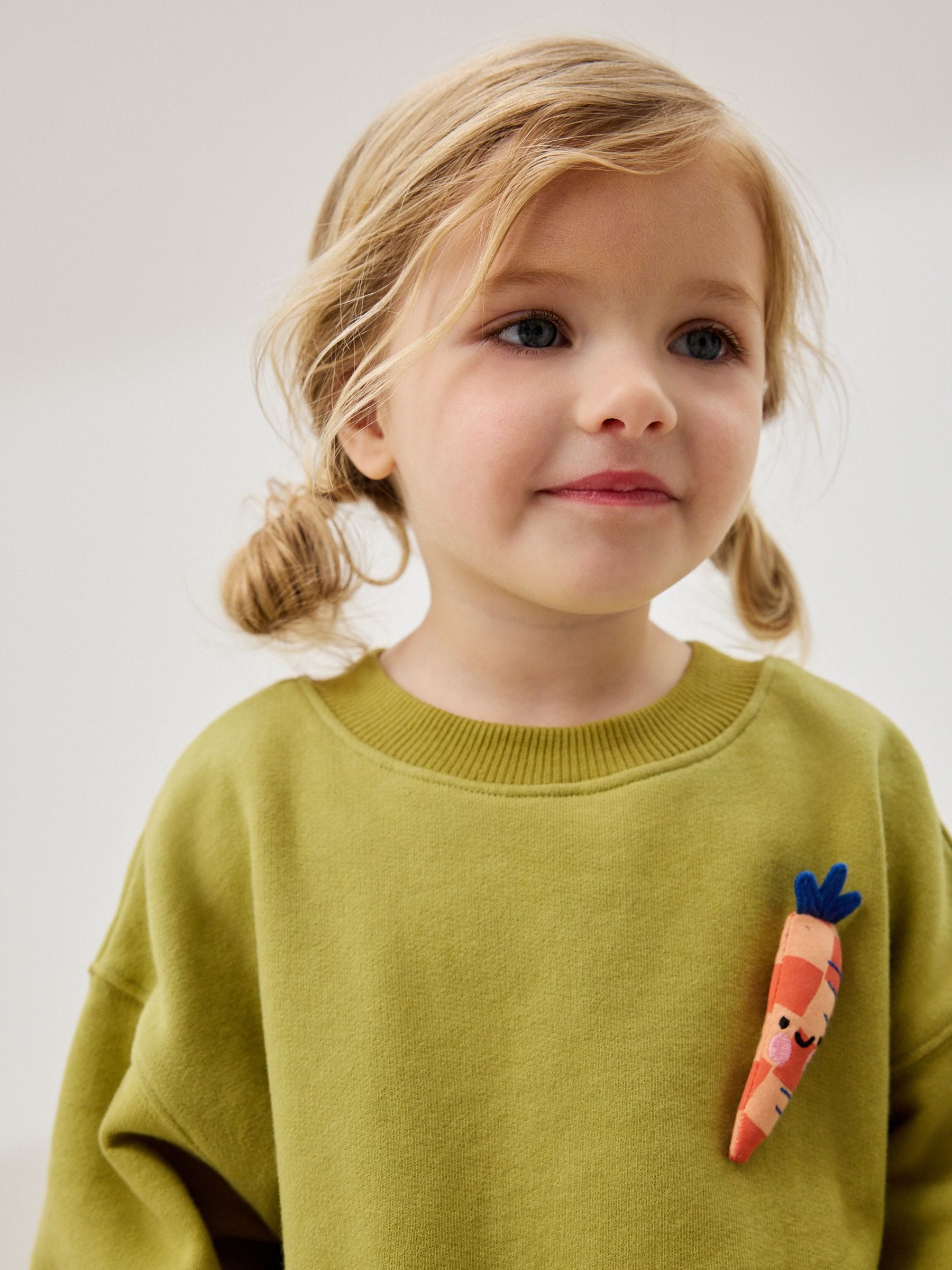 Green Carrot Mesh Skirt Sweat Dress (3mths-7yrs)
