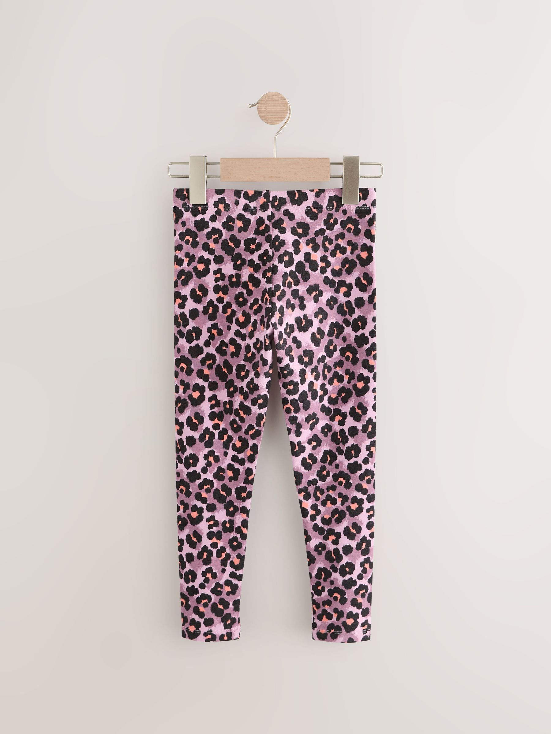 Lilac Purple Animal Print Leggings (3-16yrs)