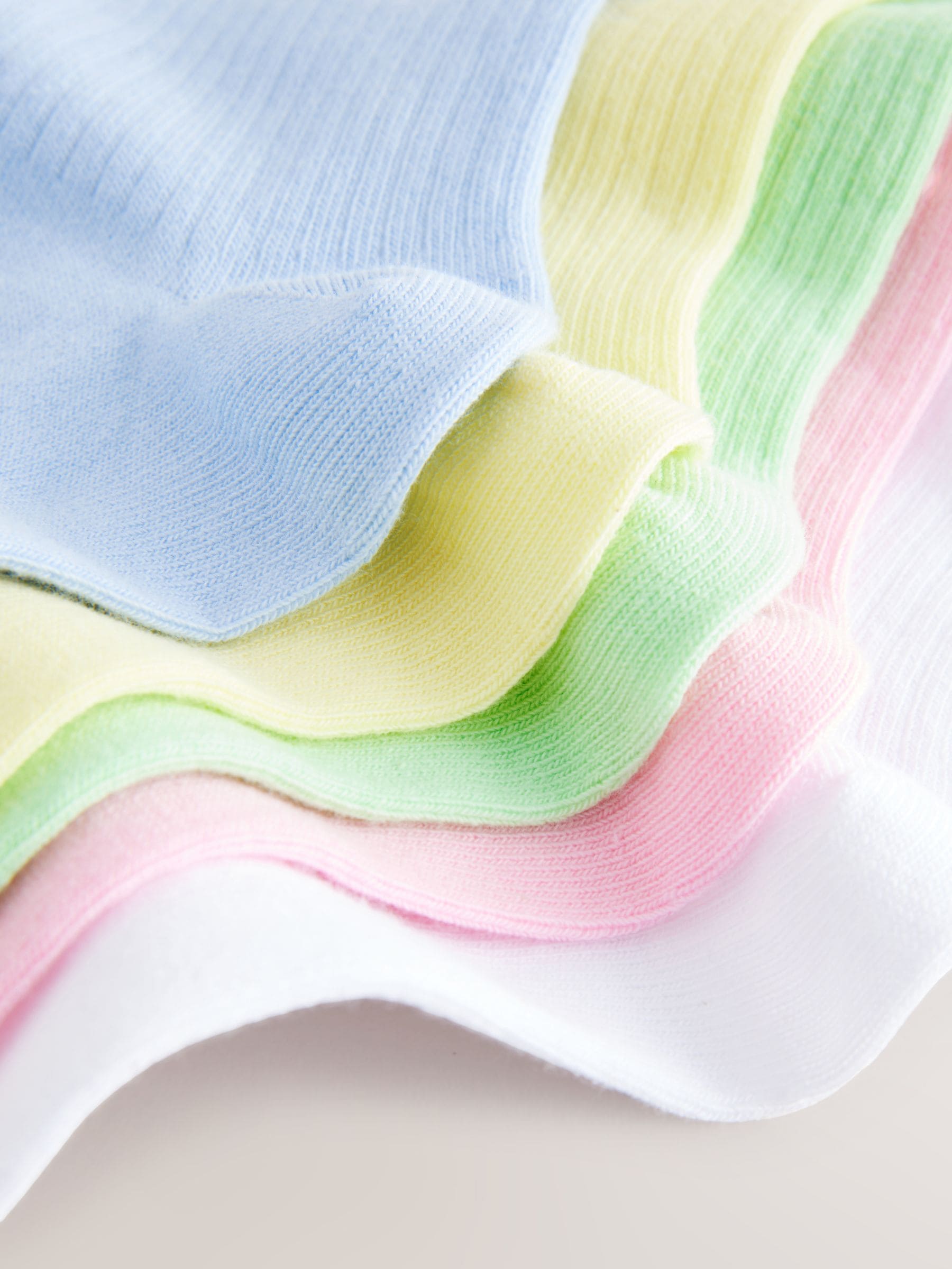 Multi 5 Pack Cotton Rich Embroidered Ankle Socks