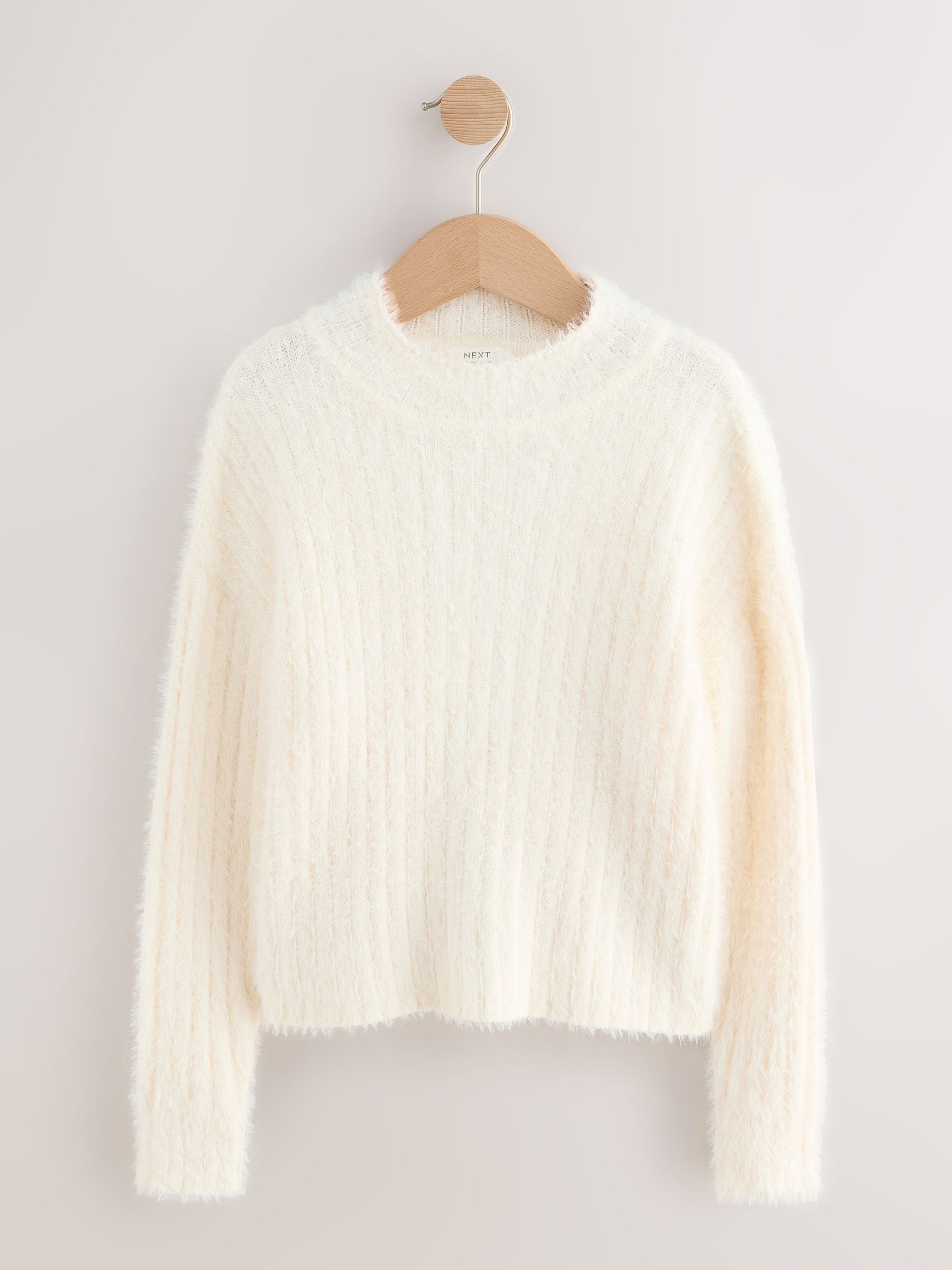Ecru Fluffy Jumper (3-16yrs)