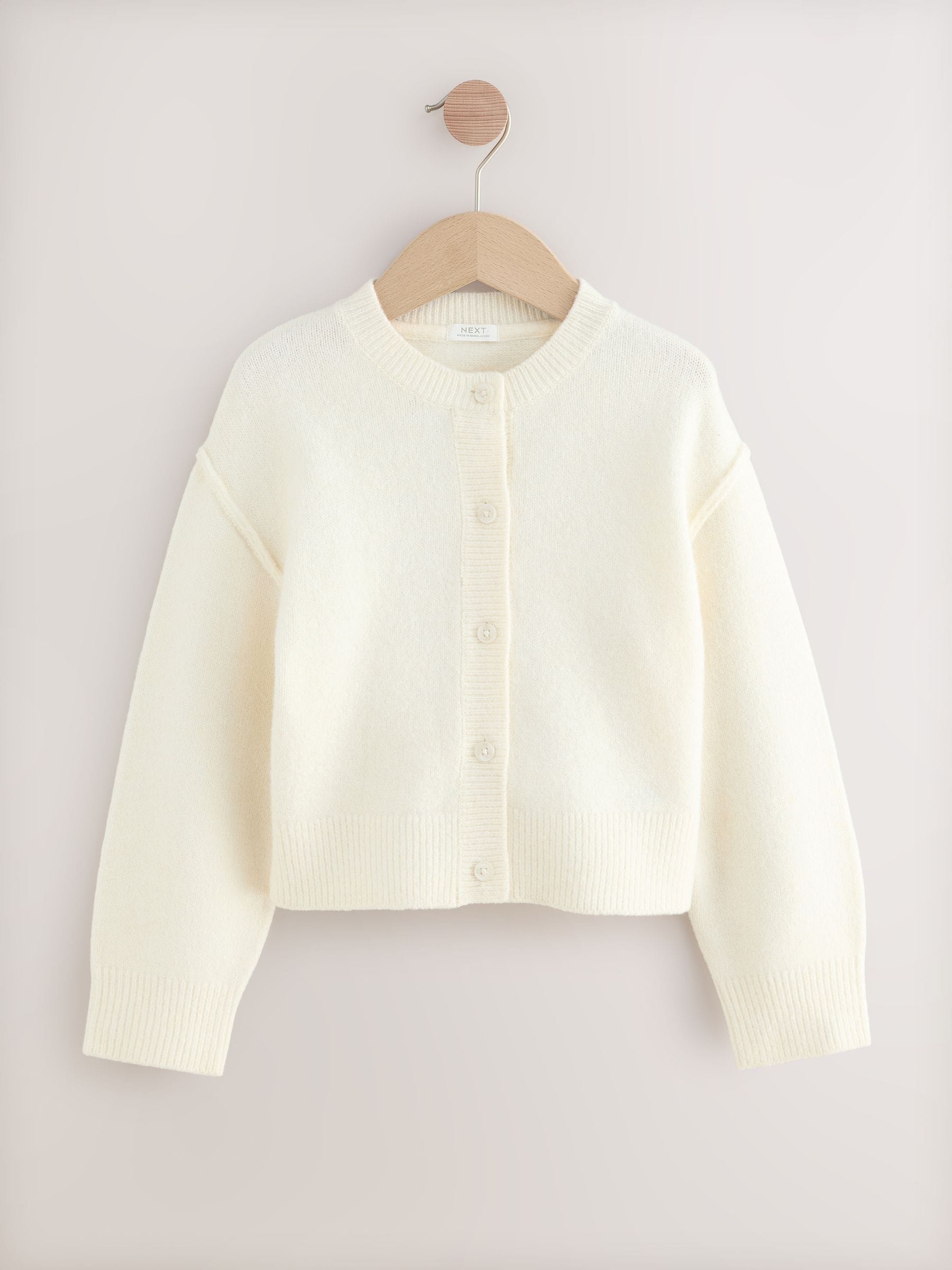 Ecru Button Up Cardigan (3-16yrs)