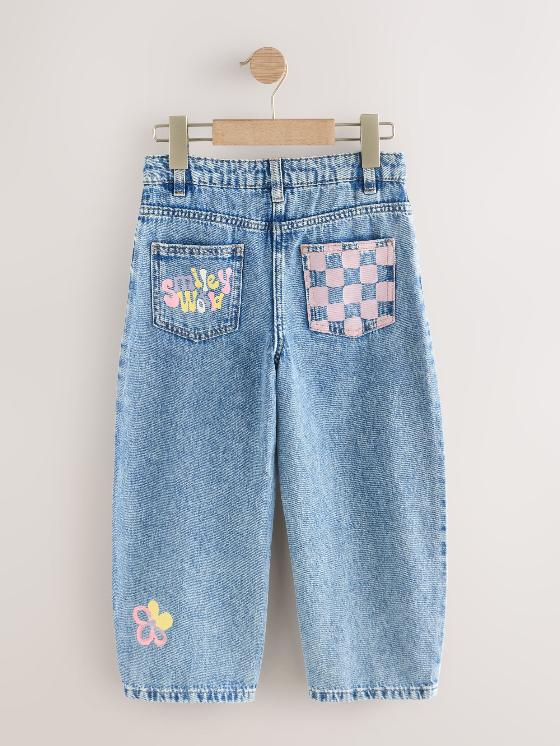 Blue Denim SmileyWorld® Barrel Jeans (3-16yrs)