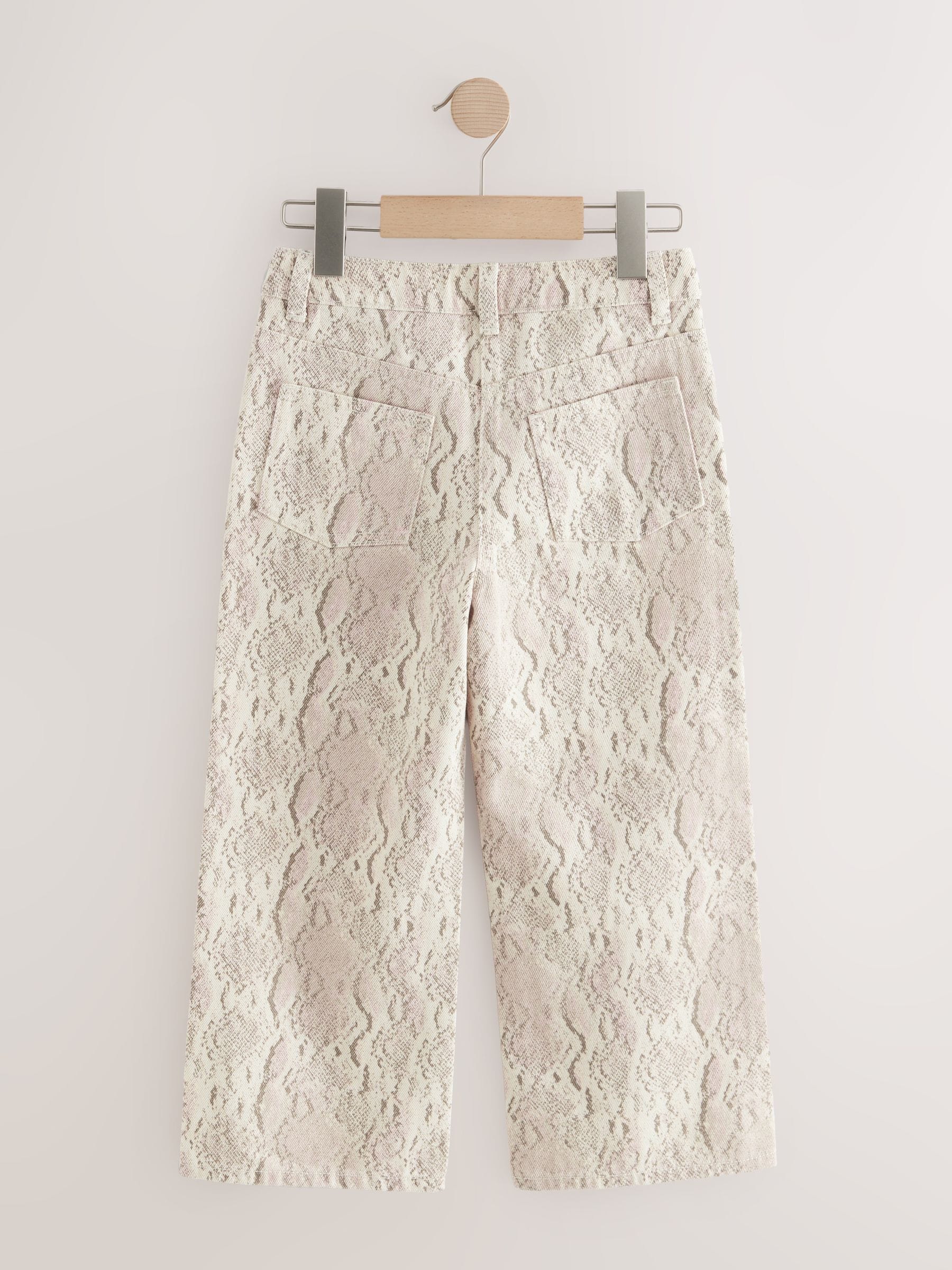 Snake Print Wide Leg Jeans (3-16yrs)