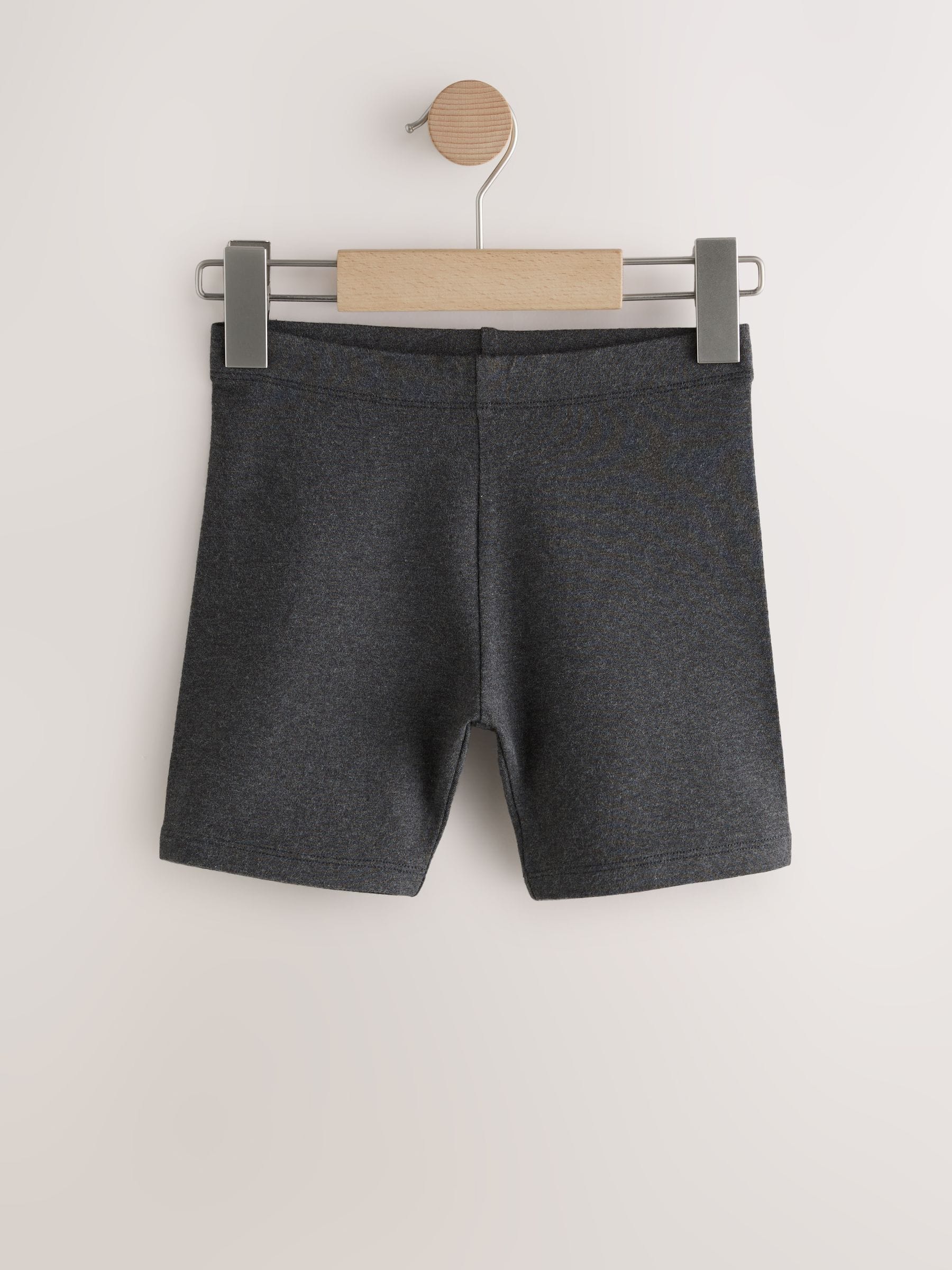 Grey Regular Length 2 Pack Regular Length Cotton Rich Stretch Cycle Shorts (3-16yrs)