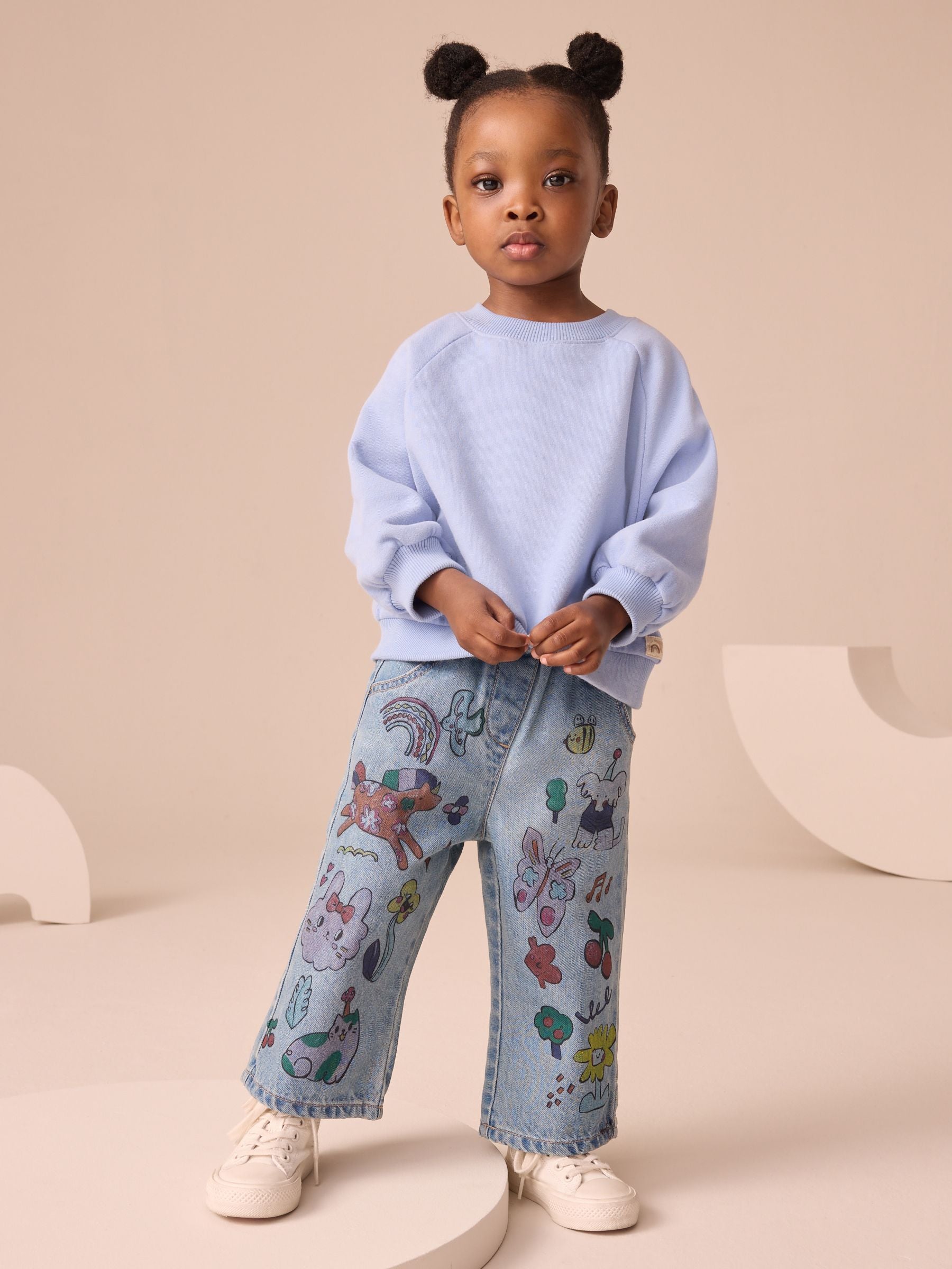 Denim Character Printed Jeans (3mths-7yrs)