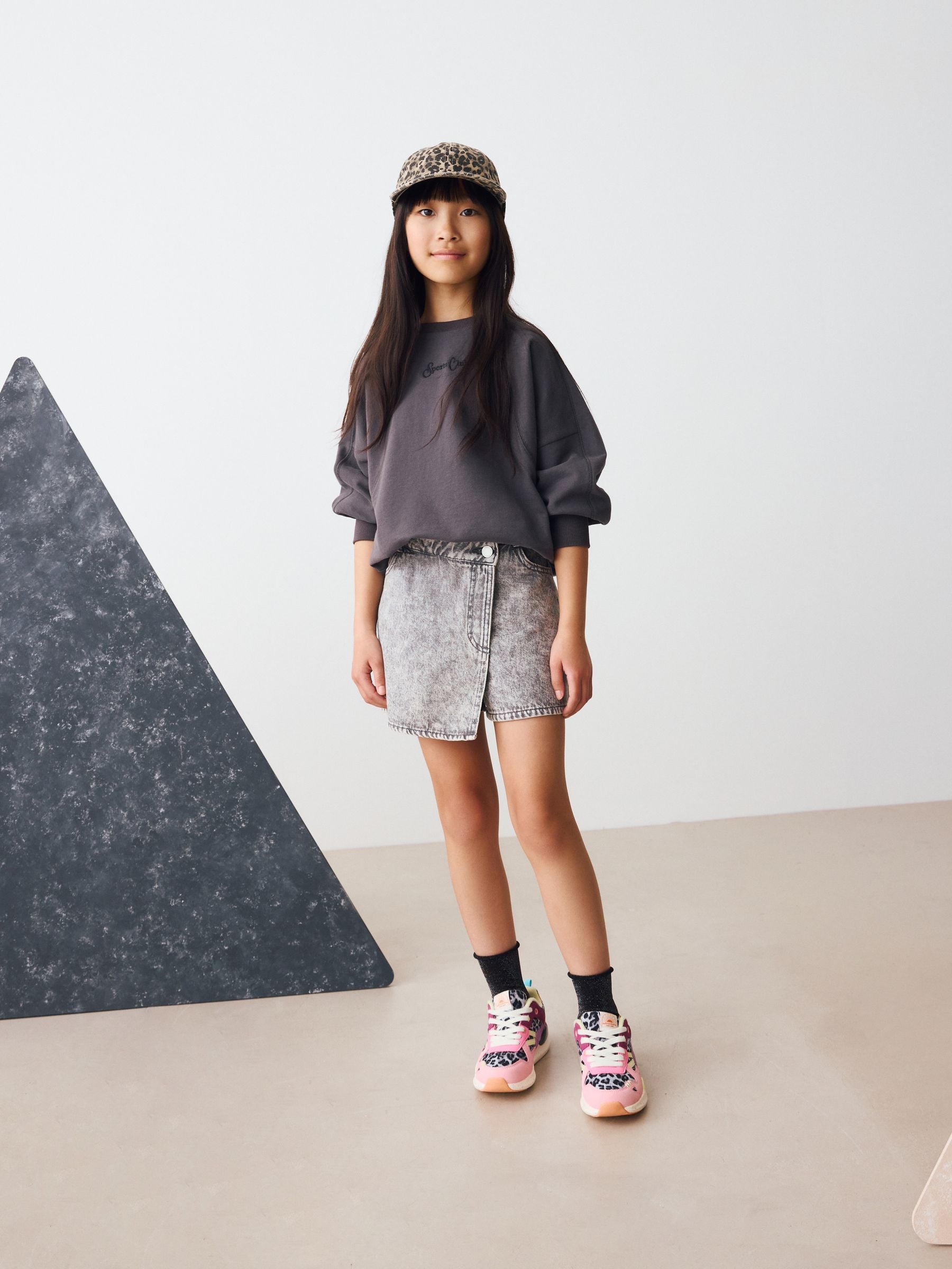 Grey Denim Skort (3-16yrs)