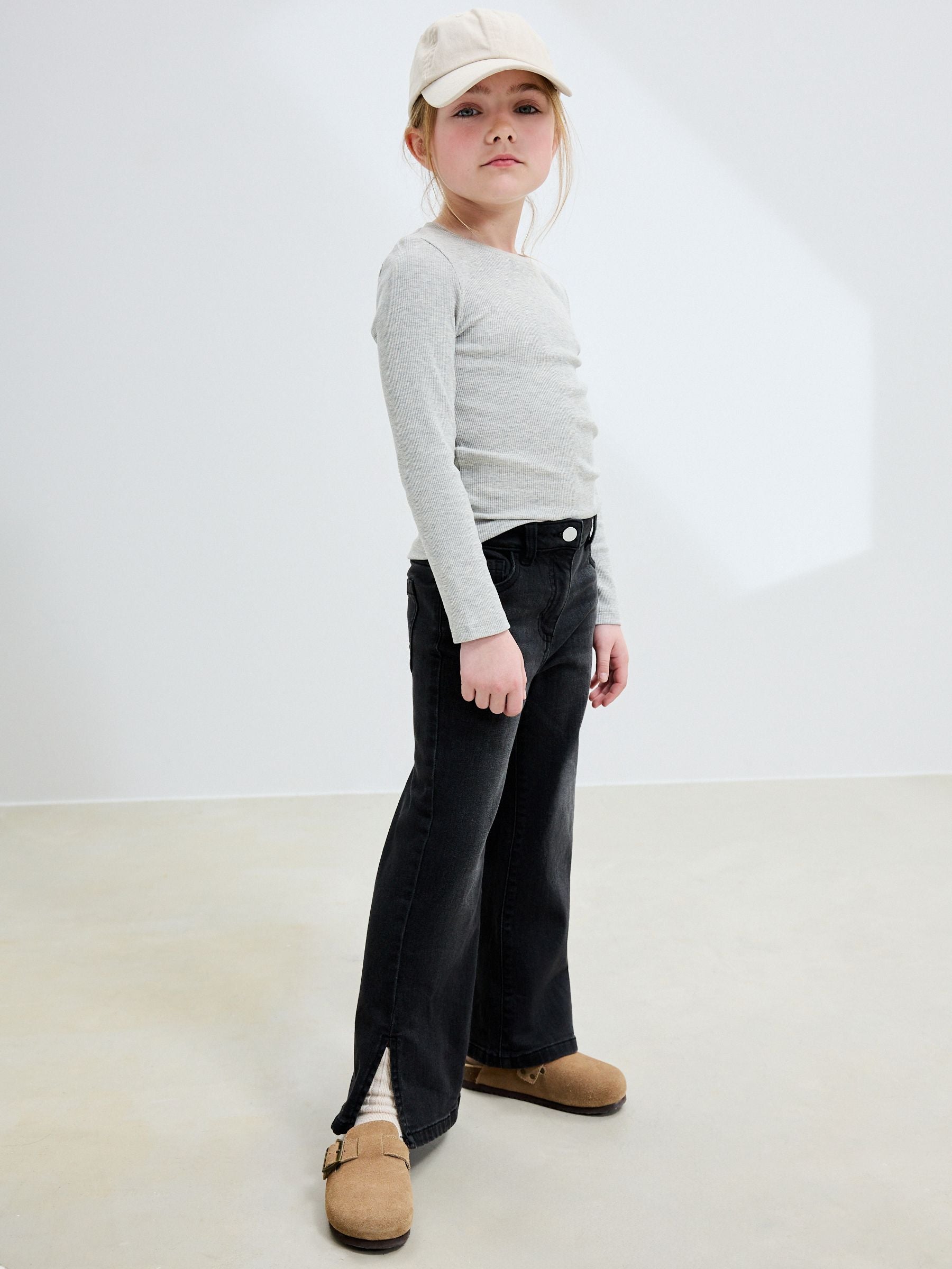Charcoal Grey Flare Jeans (3-16yrs)