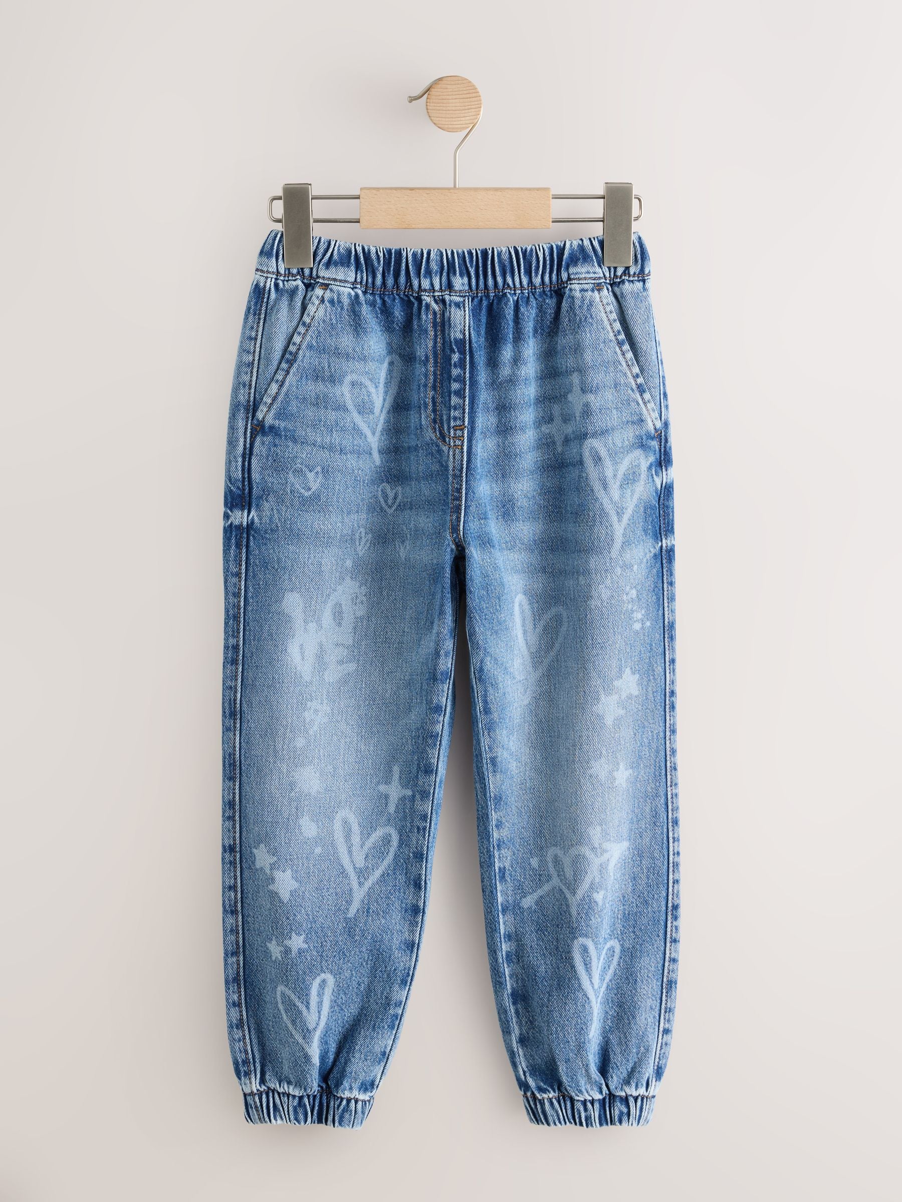 Denim Graffiti Print Joggers (3-16yrs)