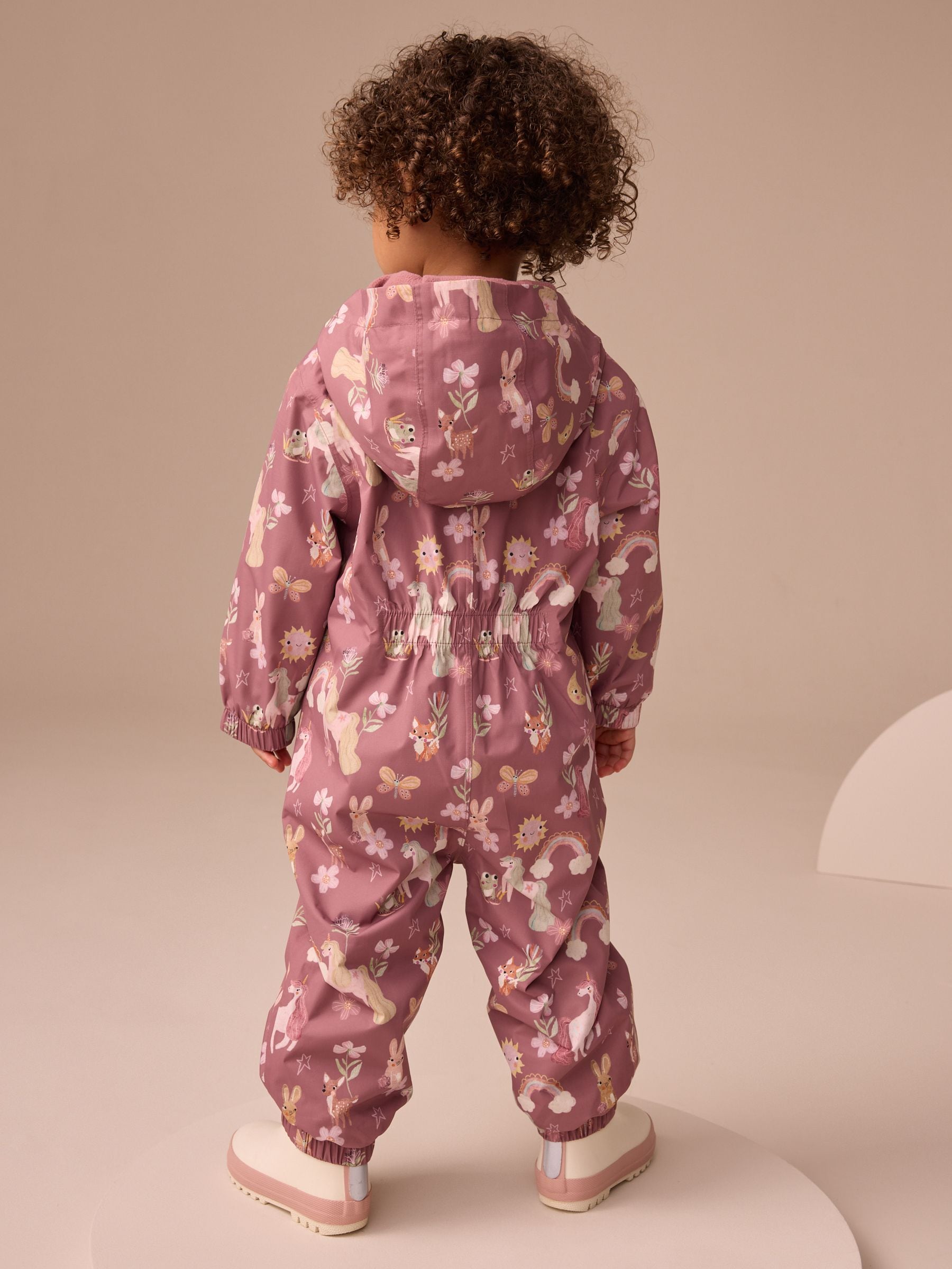 Multi Berry Waterproof Printed Puddlesuit (3mths-7yrs)