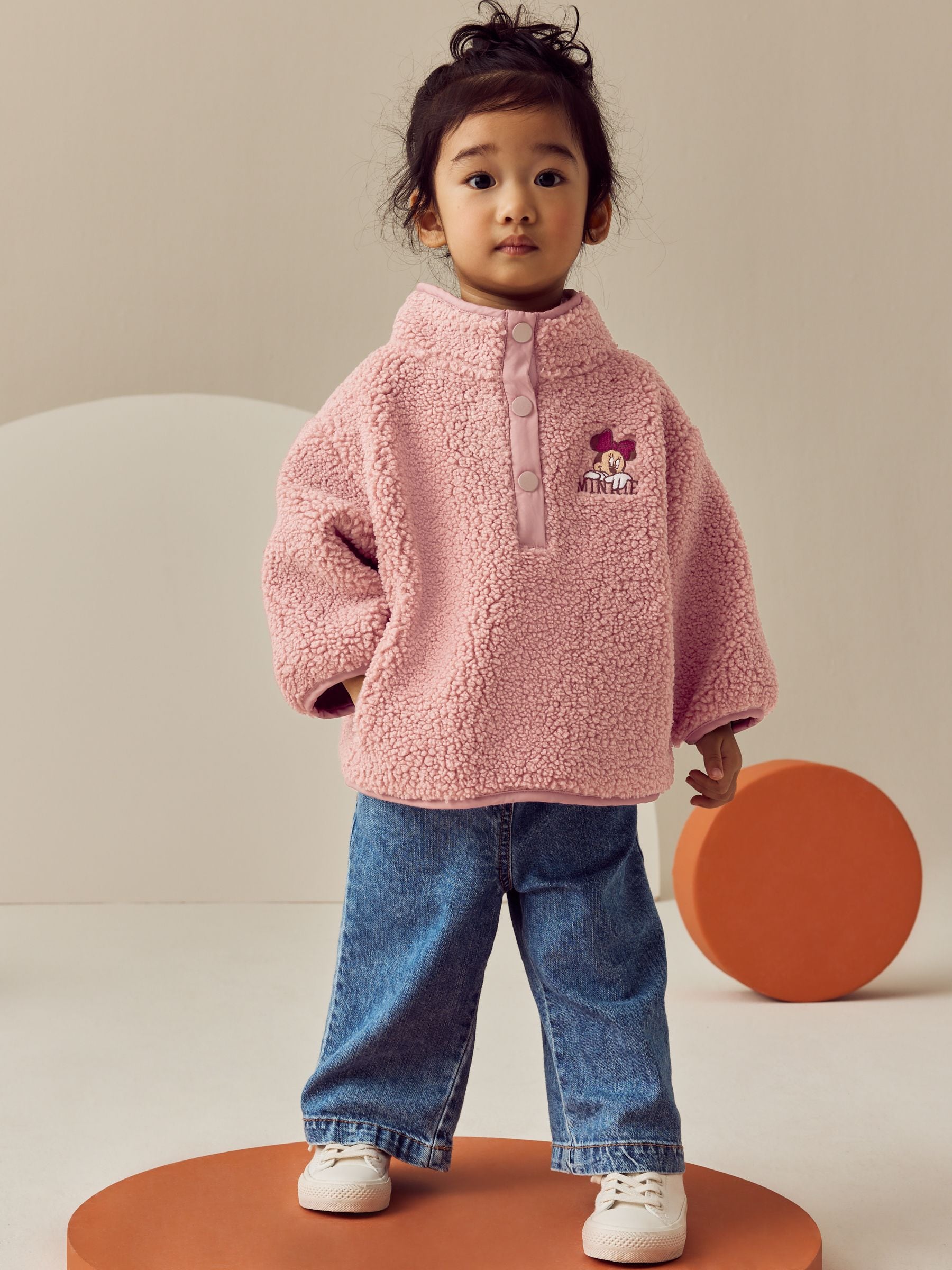 Pink Disney Minnie Fleece Top (3mths-7yrs)