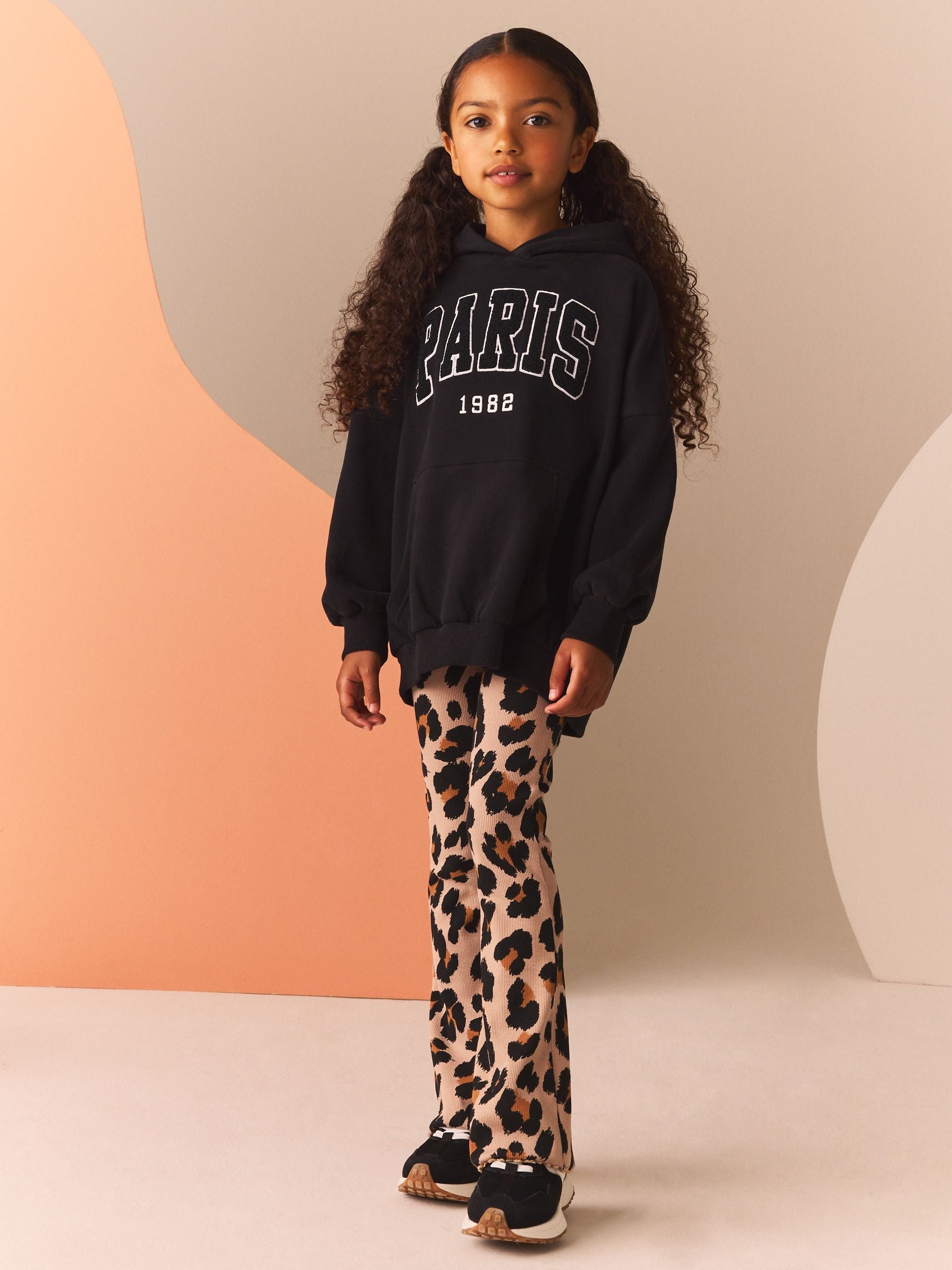 Animal 1 Pack Rib Flare Leggings (3-16yrs)