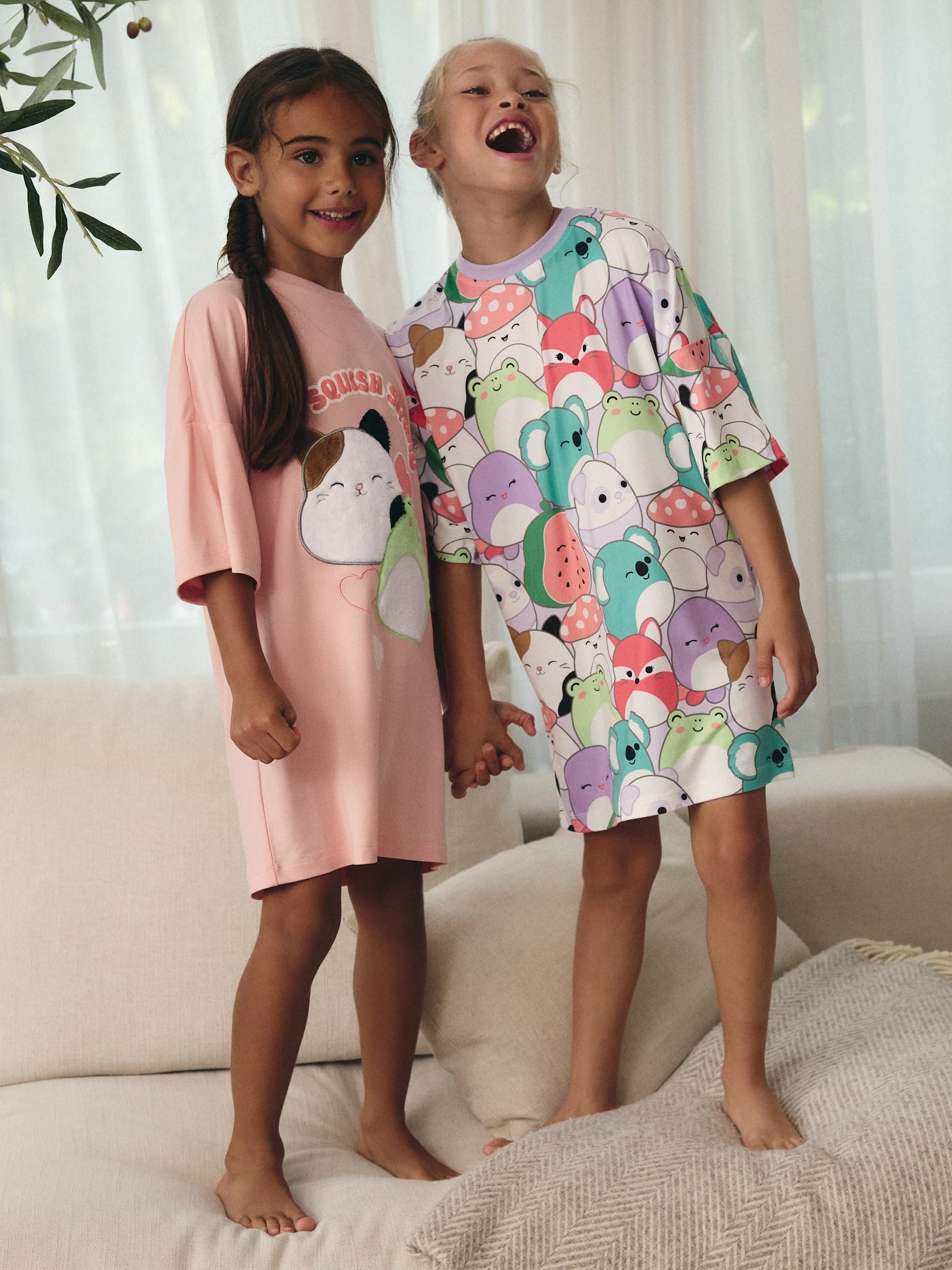 Pink/Purple Squishmallows License Nighties 2 Pack (5-14yrs)