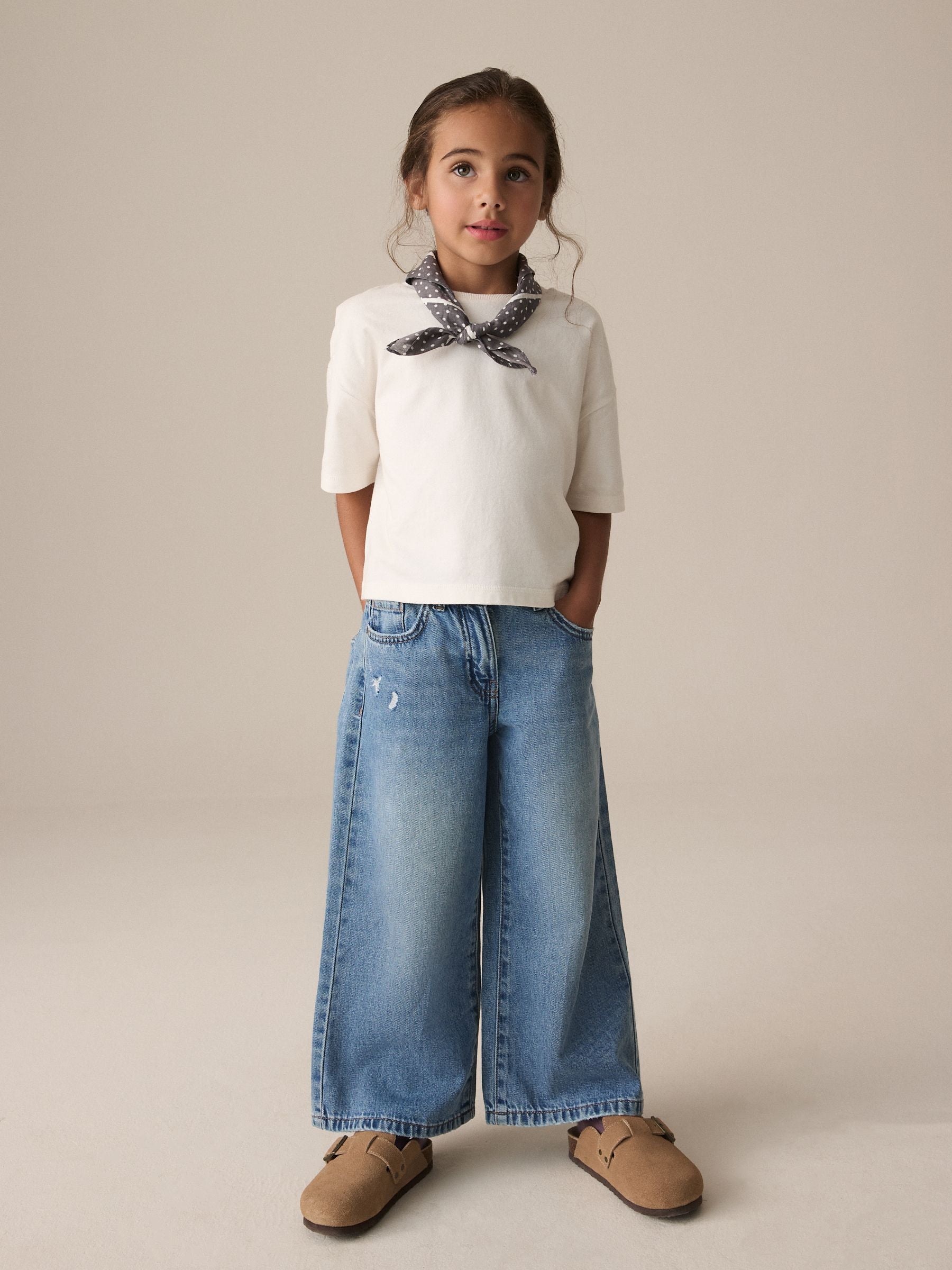 Denim Extra Wide Leg Jeans (3-16yrs)