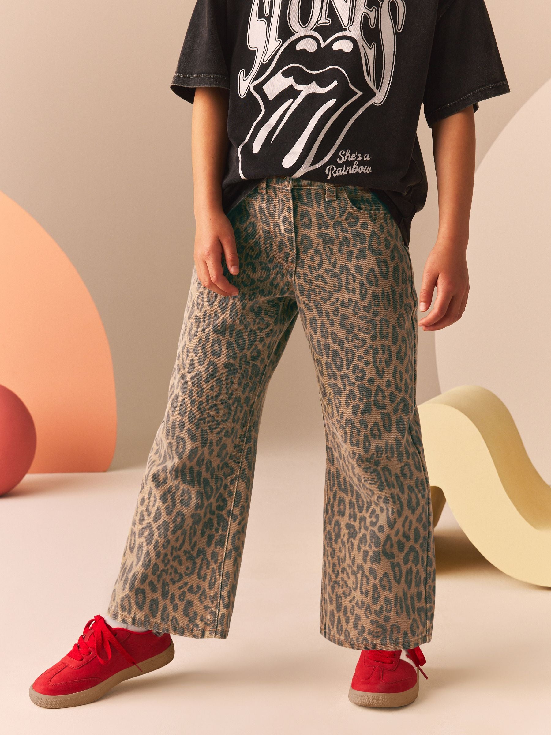Animal Wide Leg Jeans (3-16yrs)