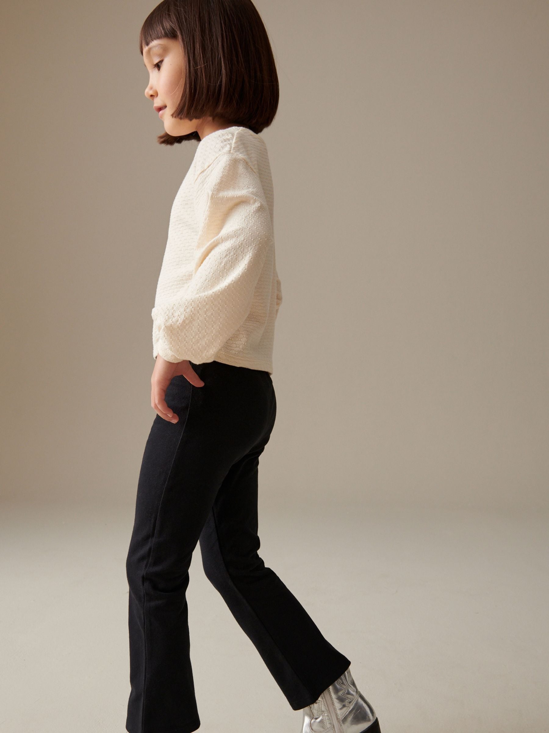 Black Flare Leggings (3-16yrs)