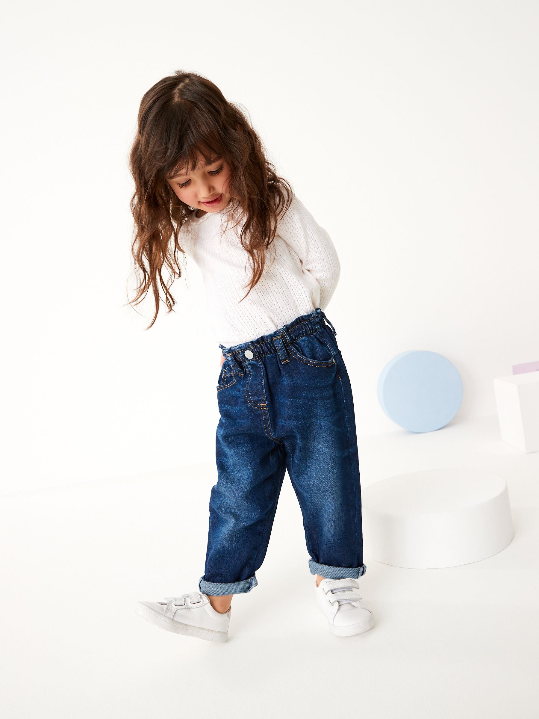 Denim Dark Wash Mom Jeans (3mths-7yrs)