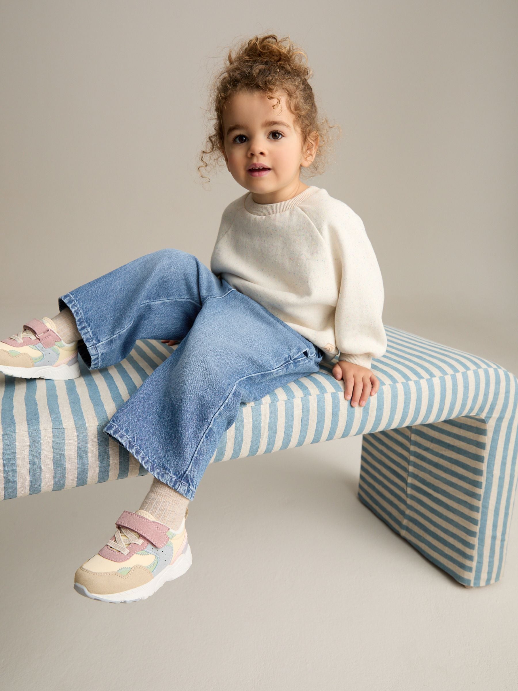 Blue Denim Wide Leg Jeans (3mths-7yrs)