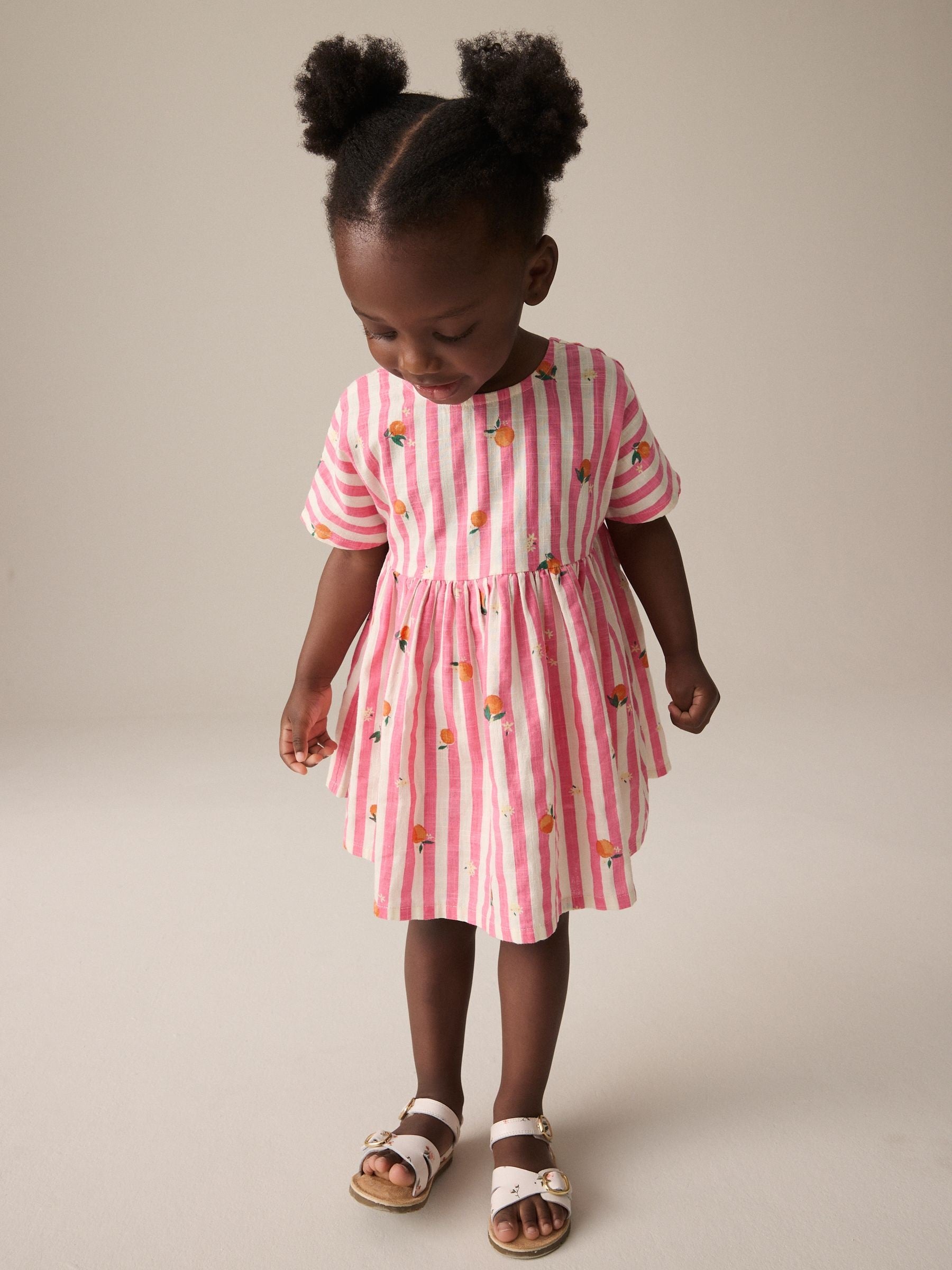 Pink Stripe Boxy Summer Dress (3mths-8yrs)