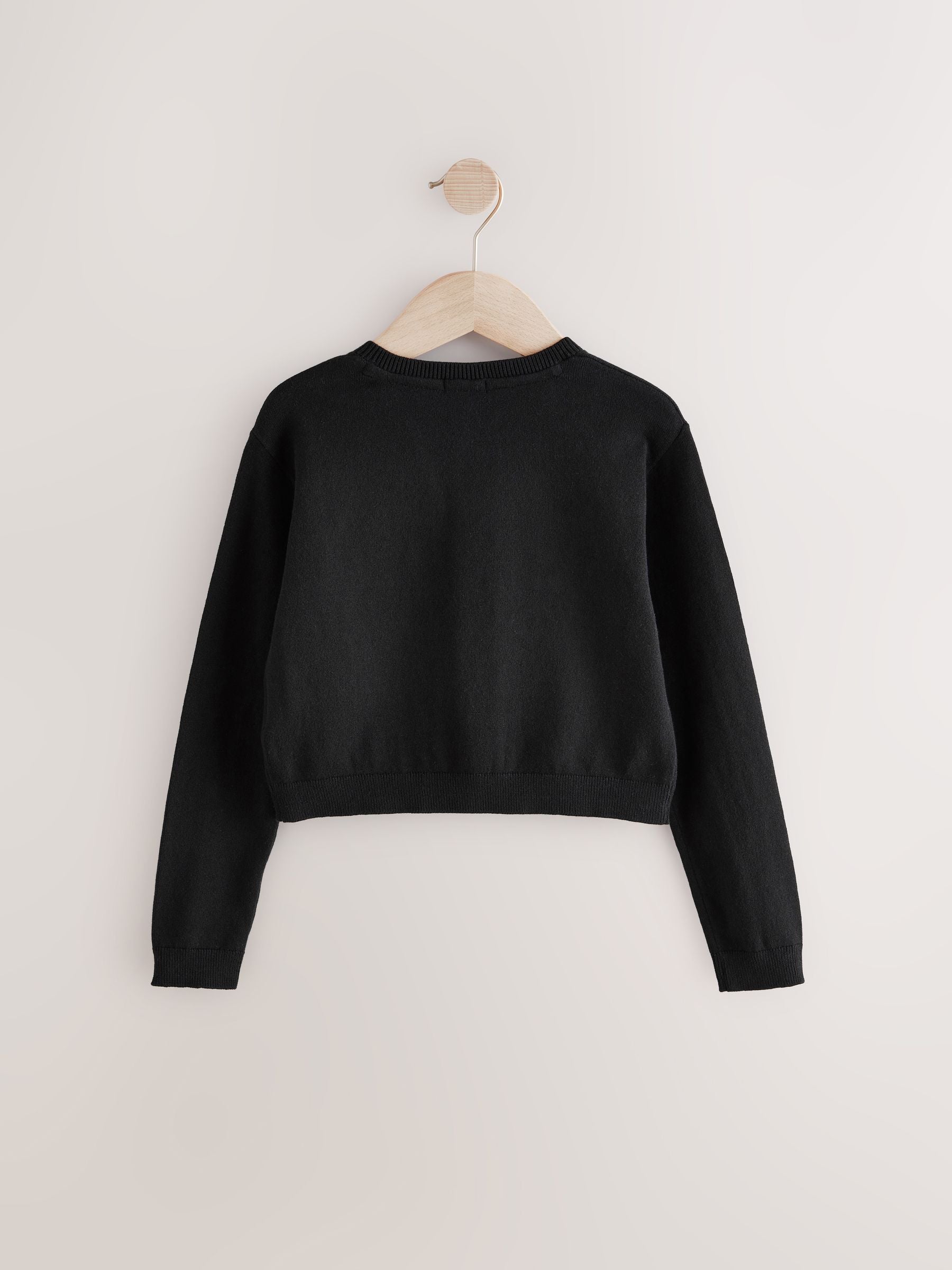 Black Button Up Cardigan (3-16yrs)