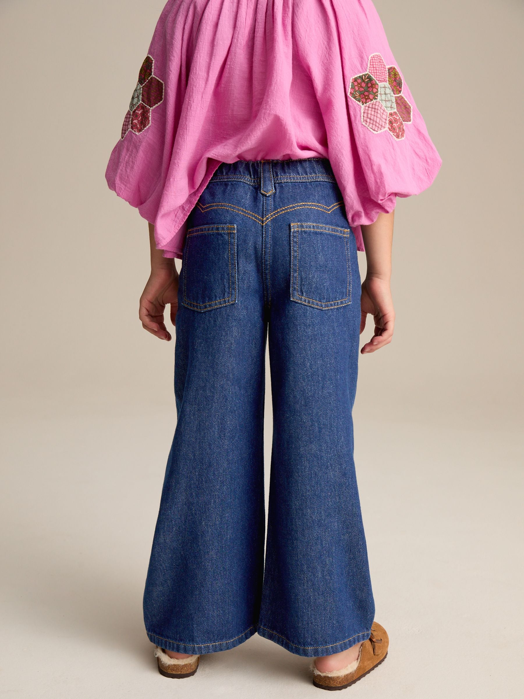 Dark Inky Wash Wide Leg Jeans (3-16yrs)