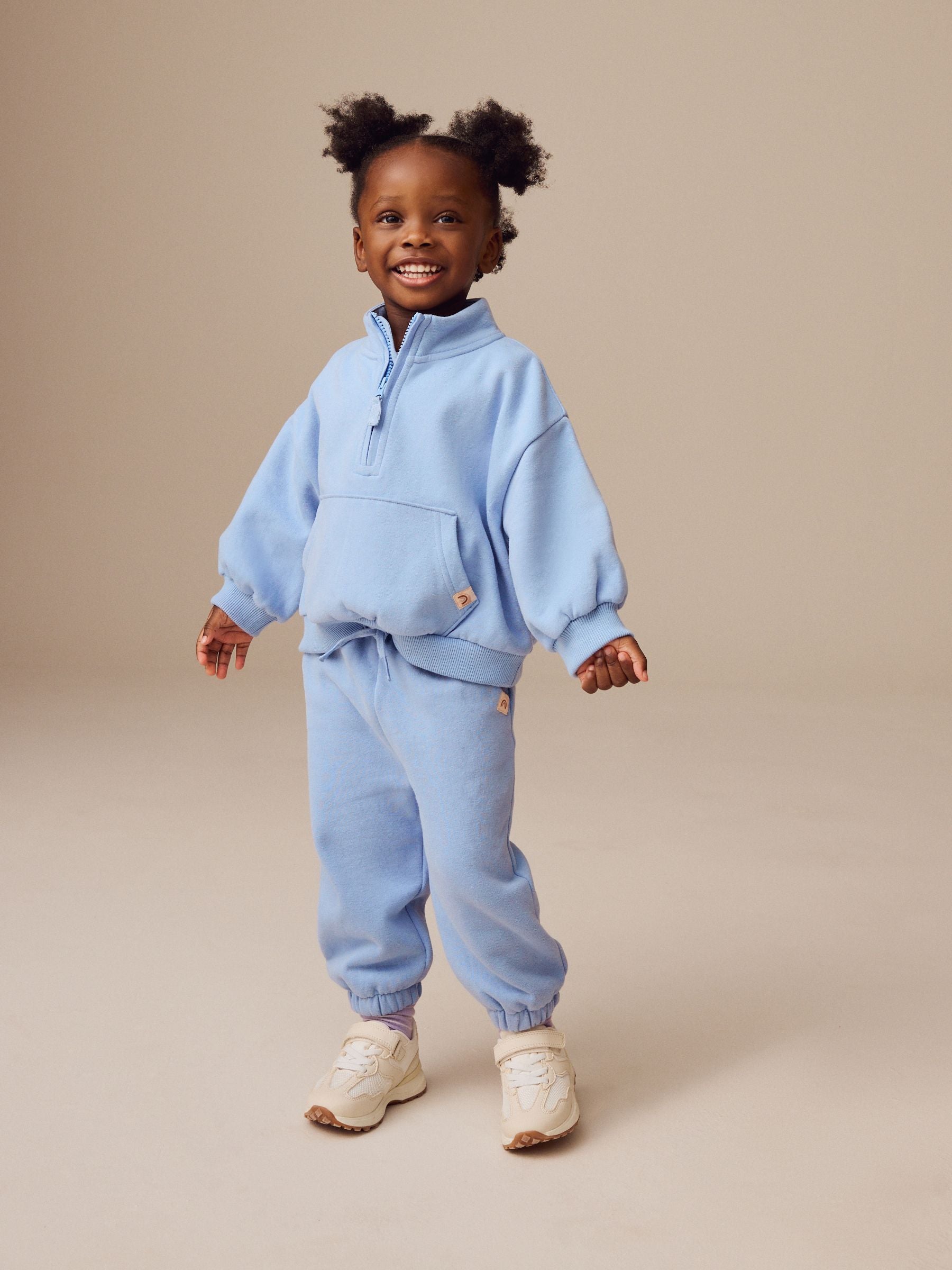 Blue Cuffed Sweat Joggers (3mths-7yrs)