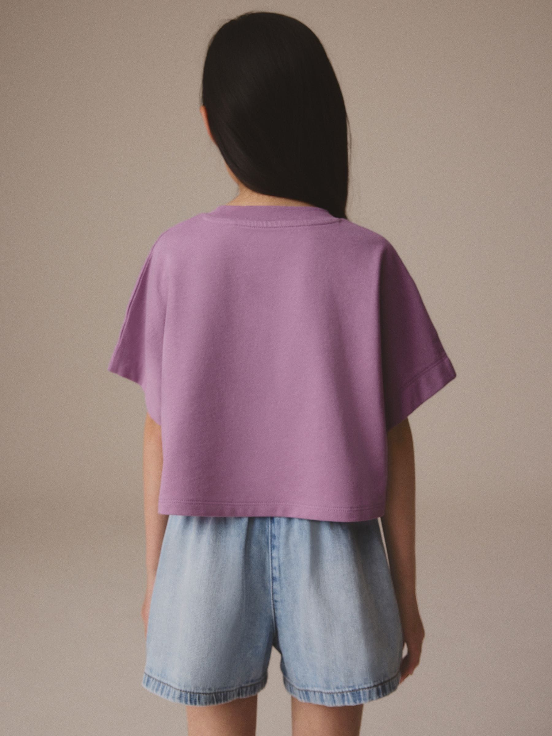 Purple Boxy T-Shirt (3-16yrs)