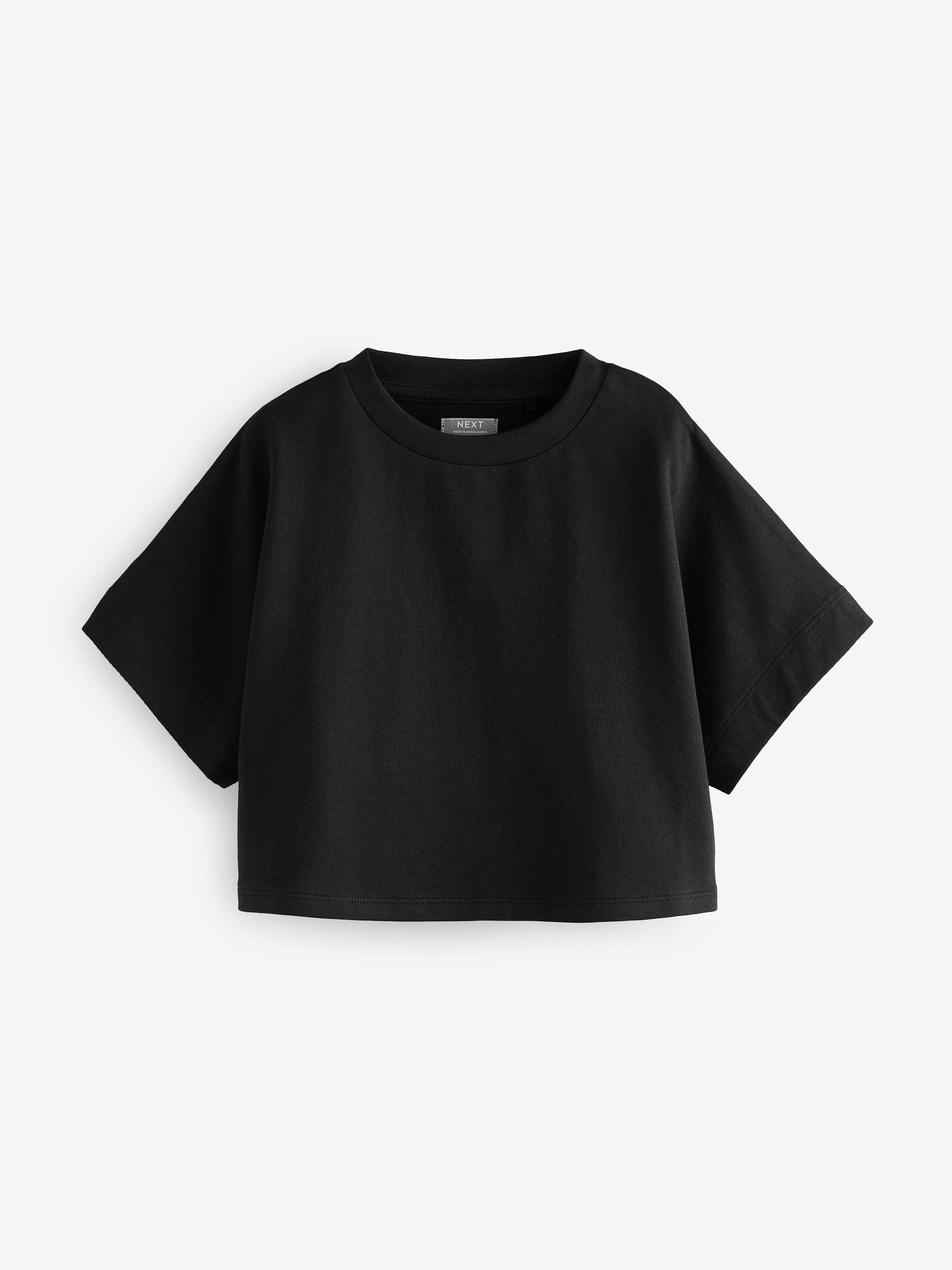 Black Boxy T-Shirt (3-16yrs)