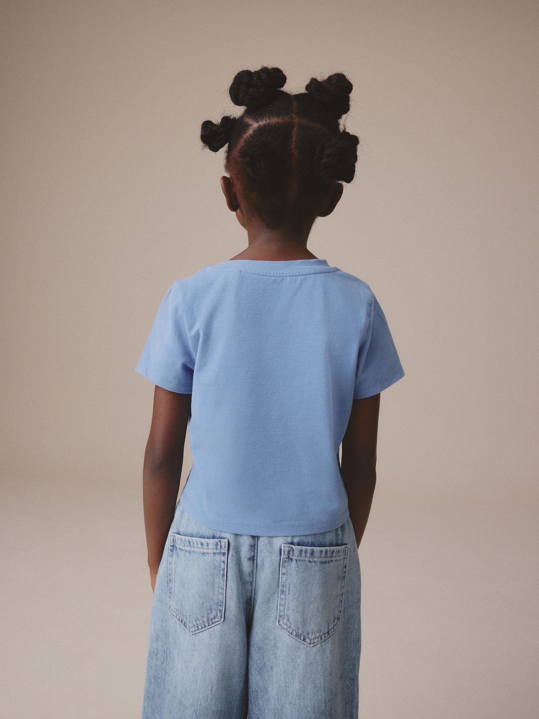 Blue Sequin Rolling Stones Band Boxy T-Shirt (3-16yrs)