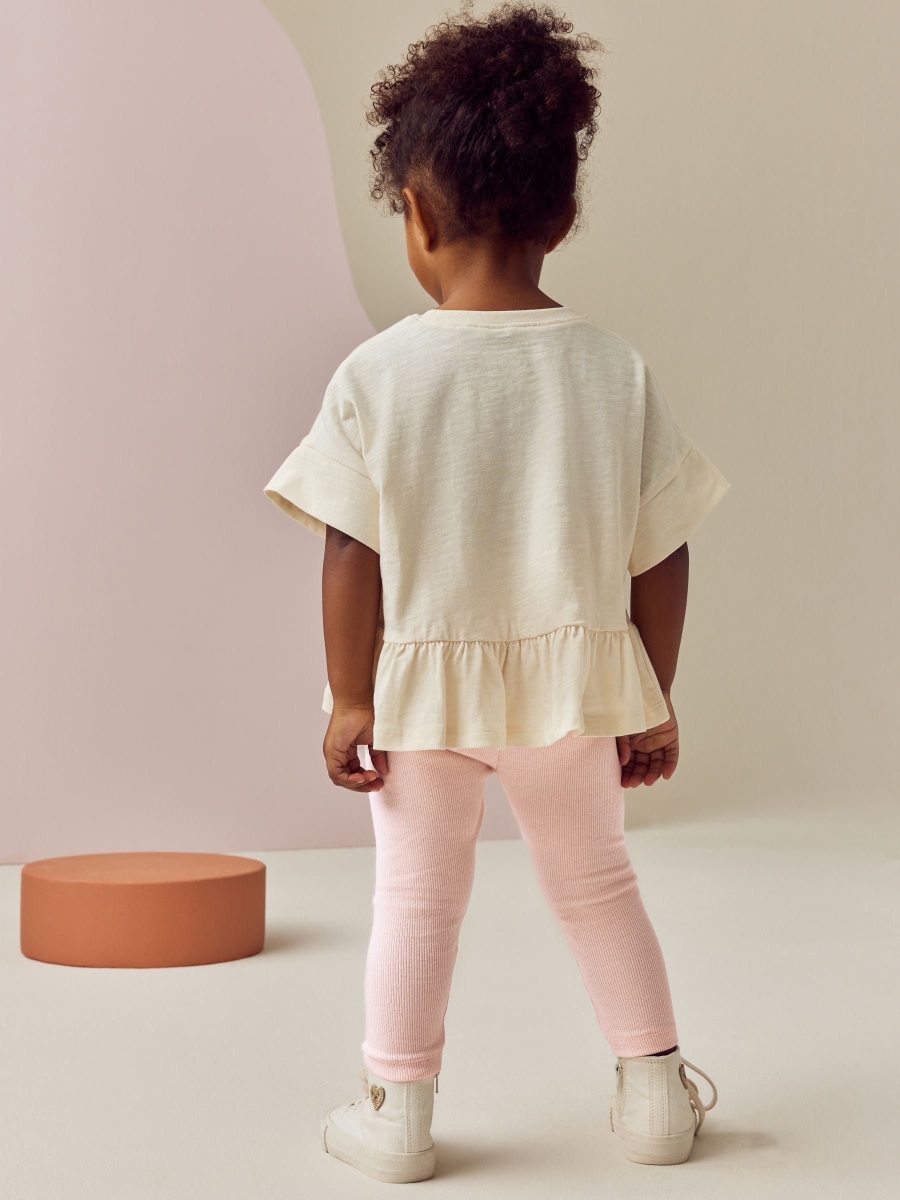 Pink Ladybird Embellished Leggings (3mths-7yrs)