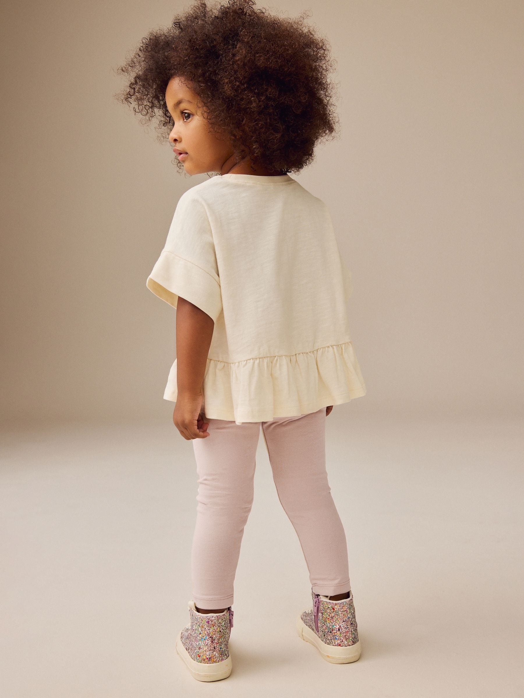 Pale Pink Circus Girl Embellished Leggings (3mths-7yrs)