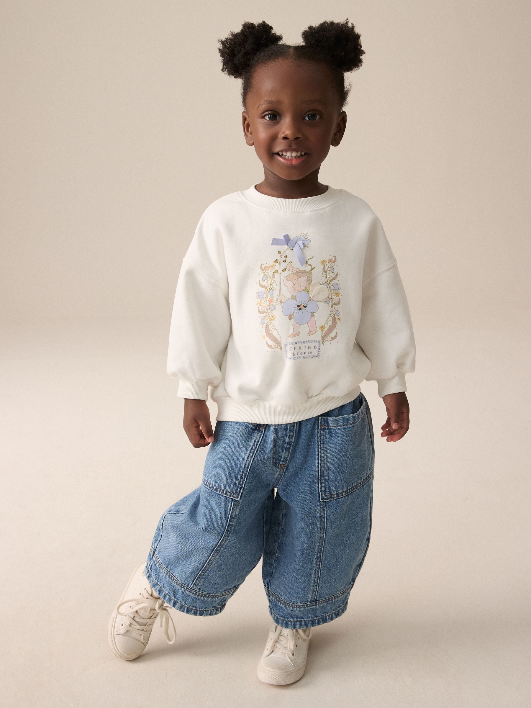 White Fairy Crew Sweatshirt (3mths-7yrs)