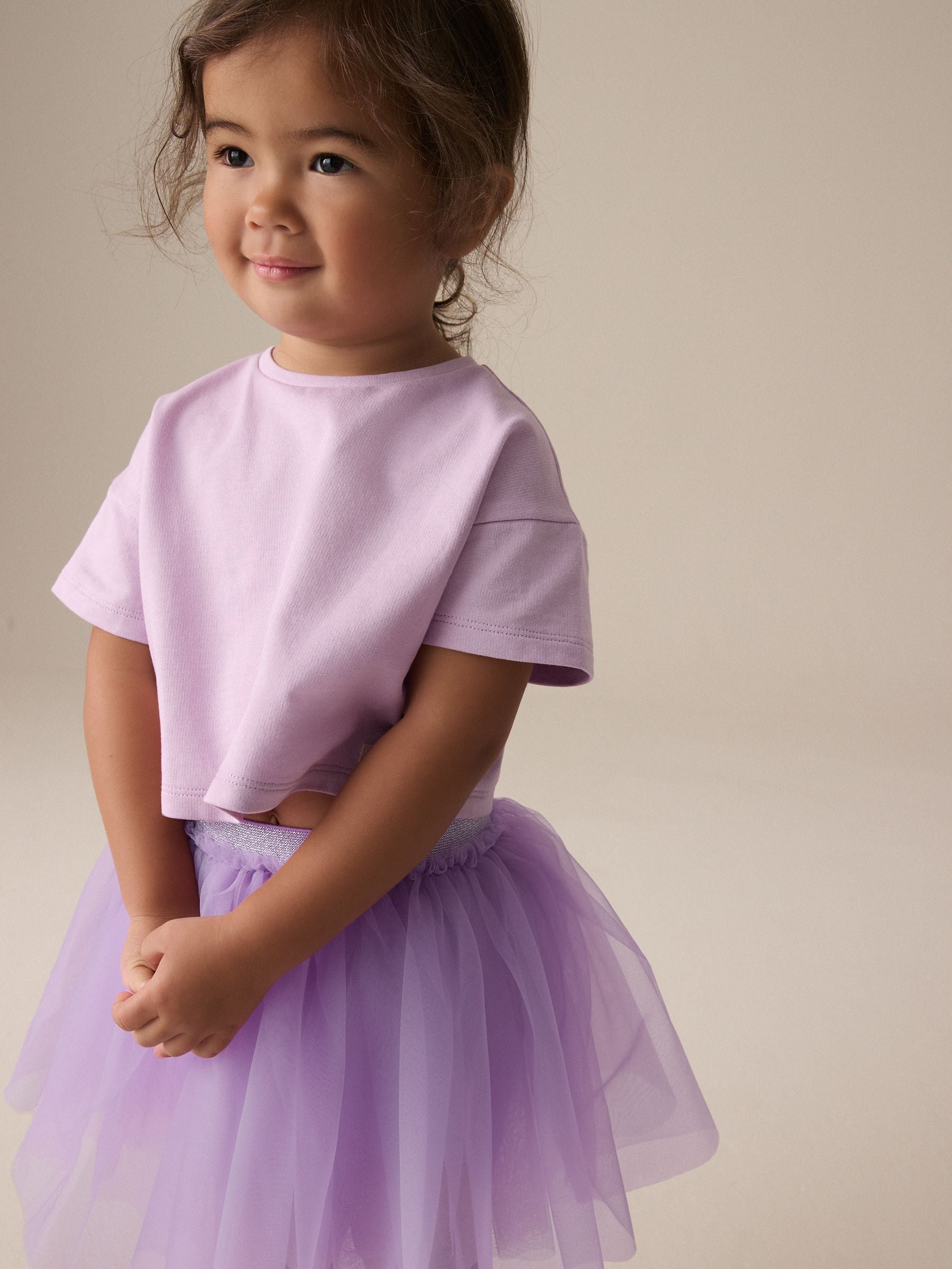 Lilac Purple T-Shirt and Skirt Set (3mths-7yrs)