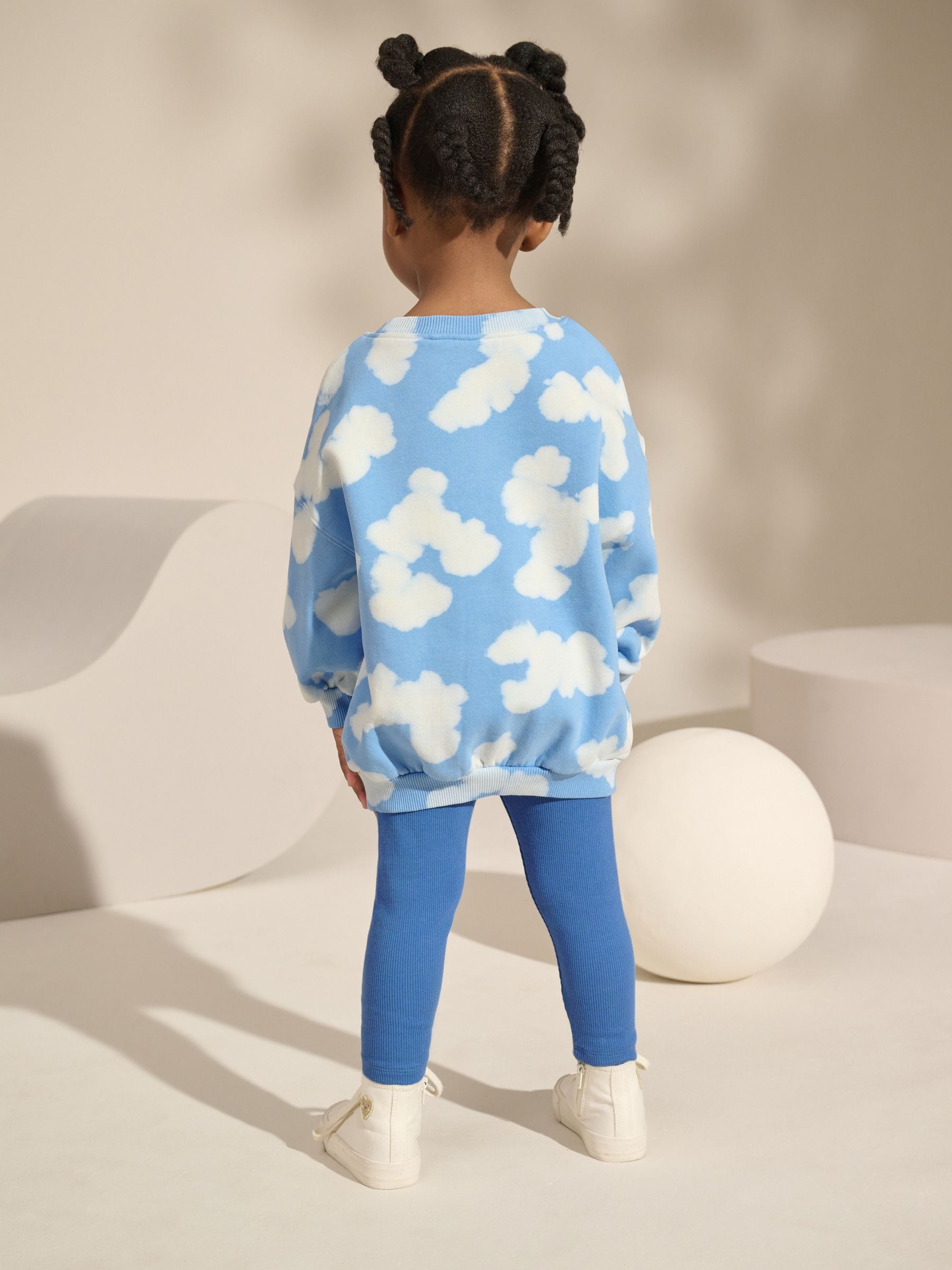 Blue Tie Dye Cloud Leggings Set (3mths-7yrs)