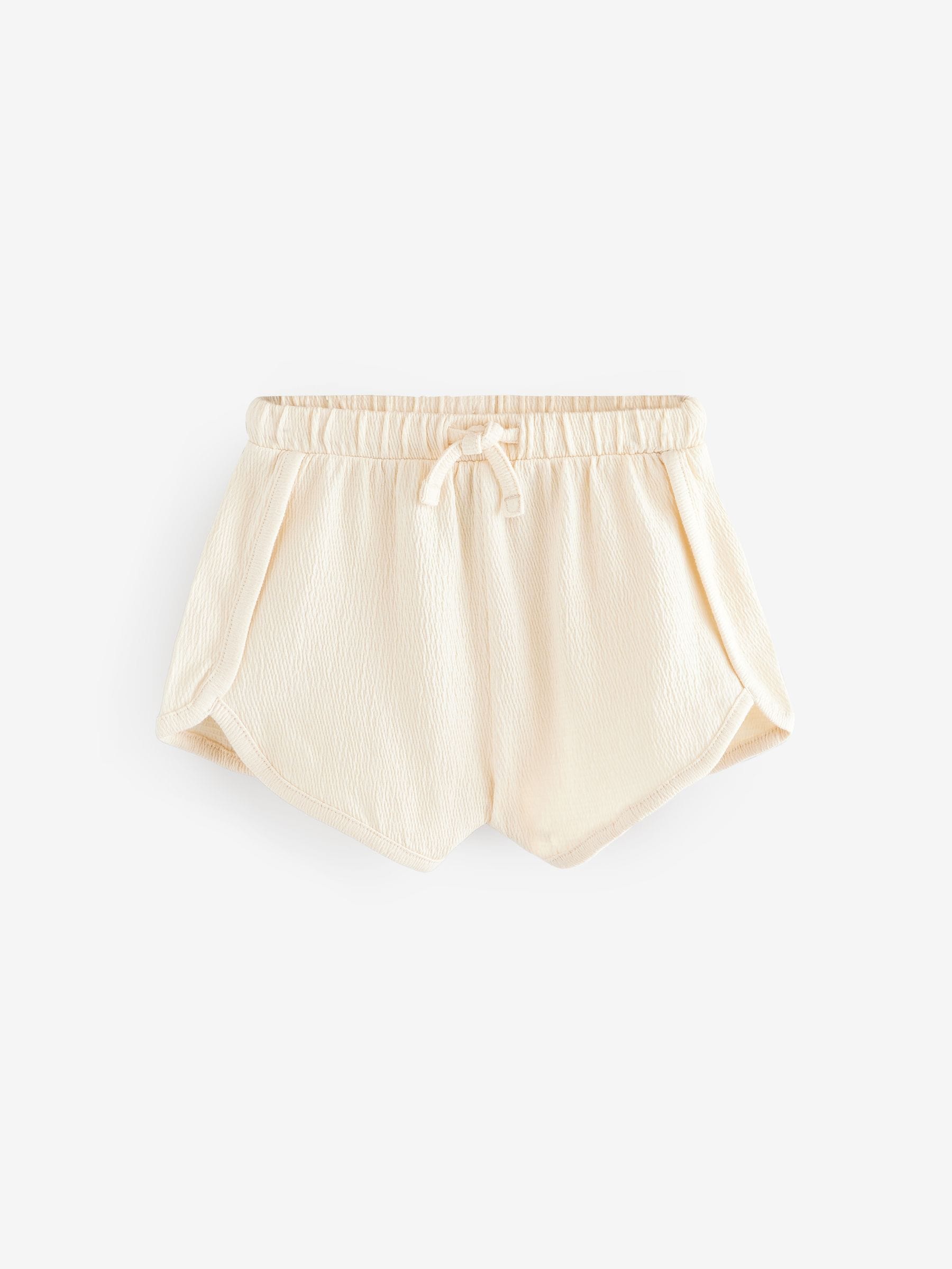 Blue/Cream/Pink Tie Front Runner Shorts 3 Pack (3mths-7yrs)