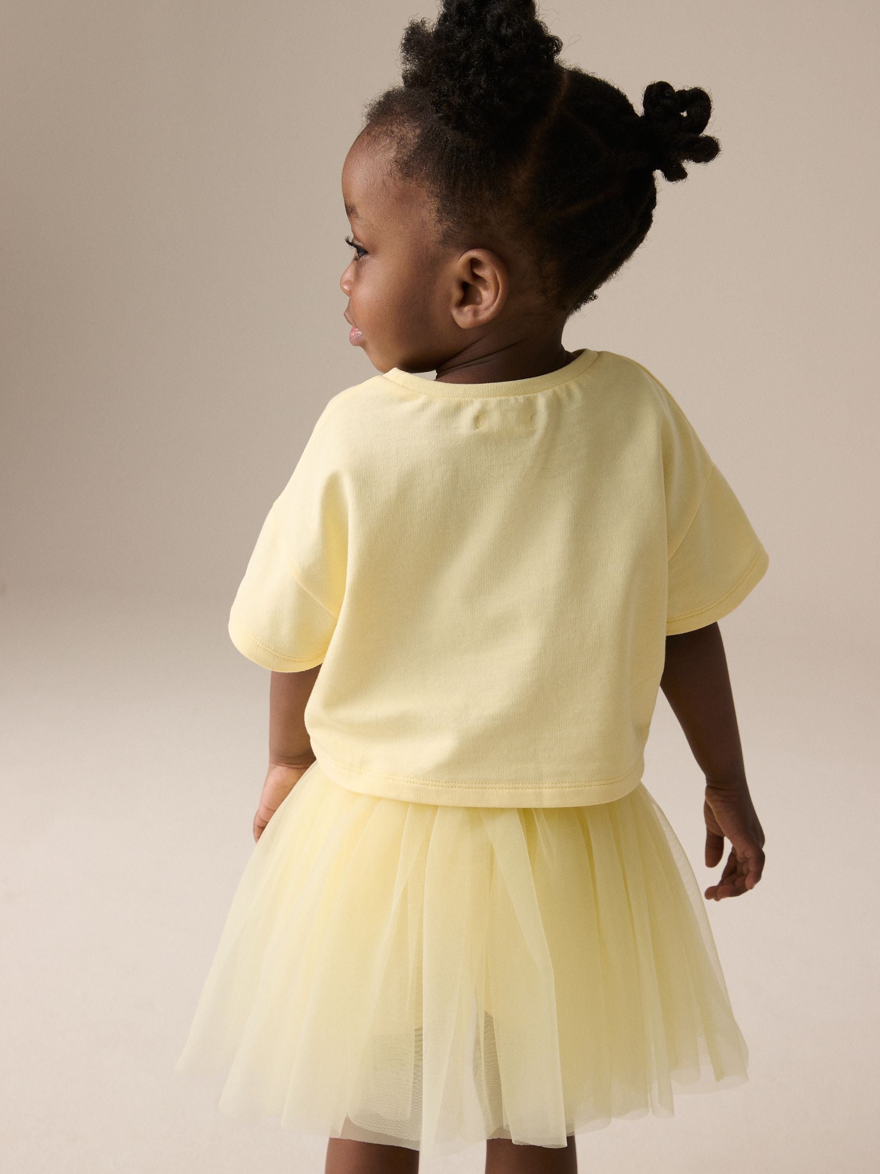 Yellow T-Shirt and Skirt Set (3mths-7yrs)