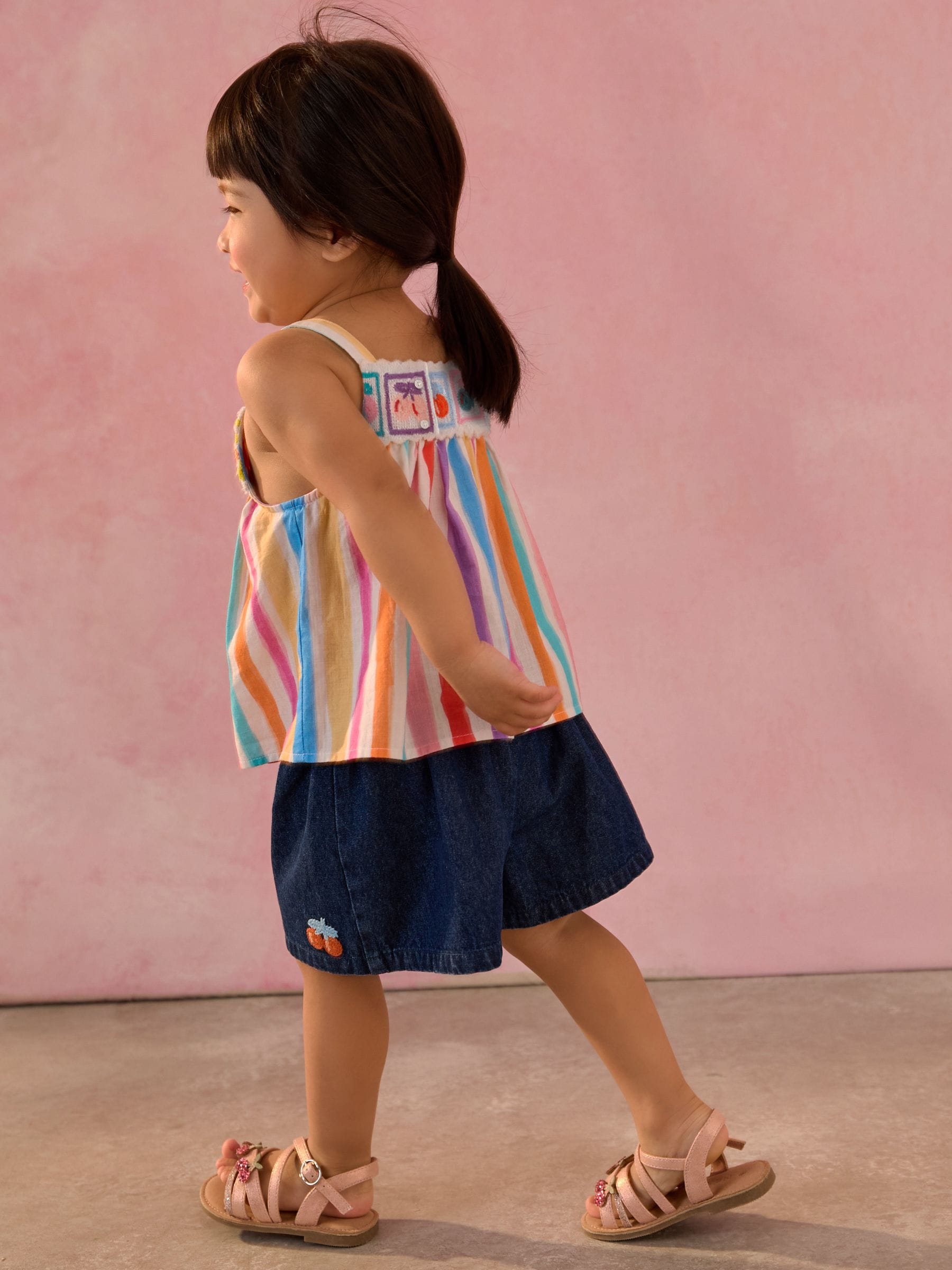 Rainbow 100% Cotton Top and Shorts Set (3mths-7yrs)