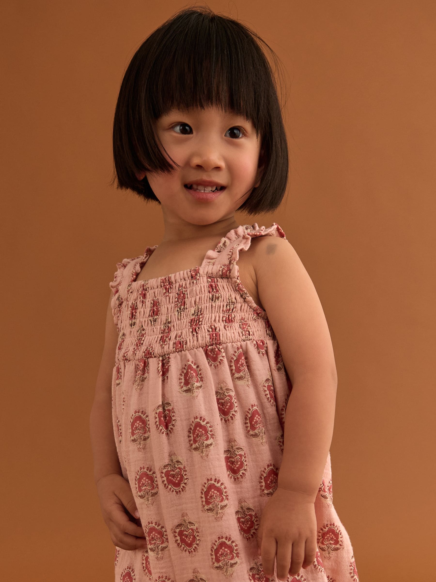 Pink 100% Cotton Playsuit (3mths-7yrs)
