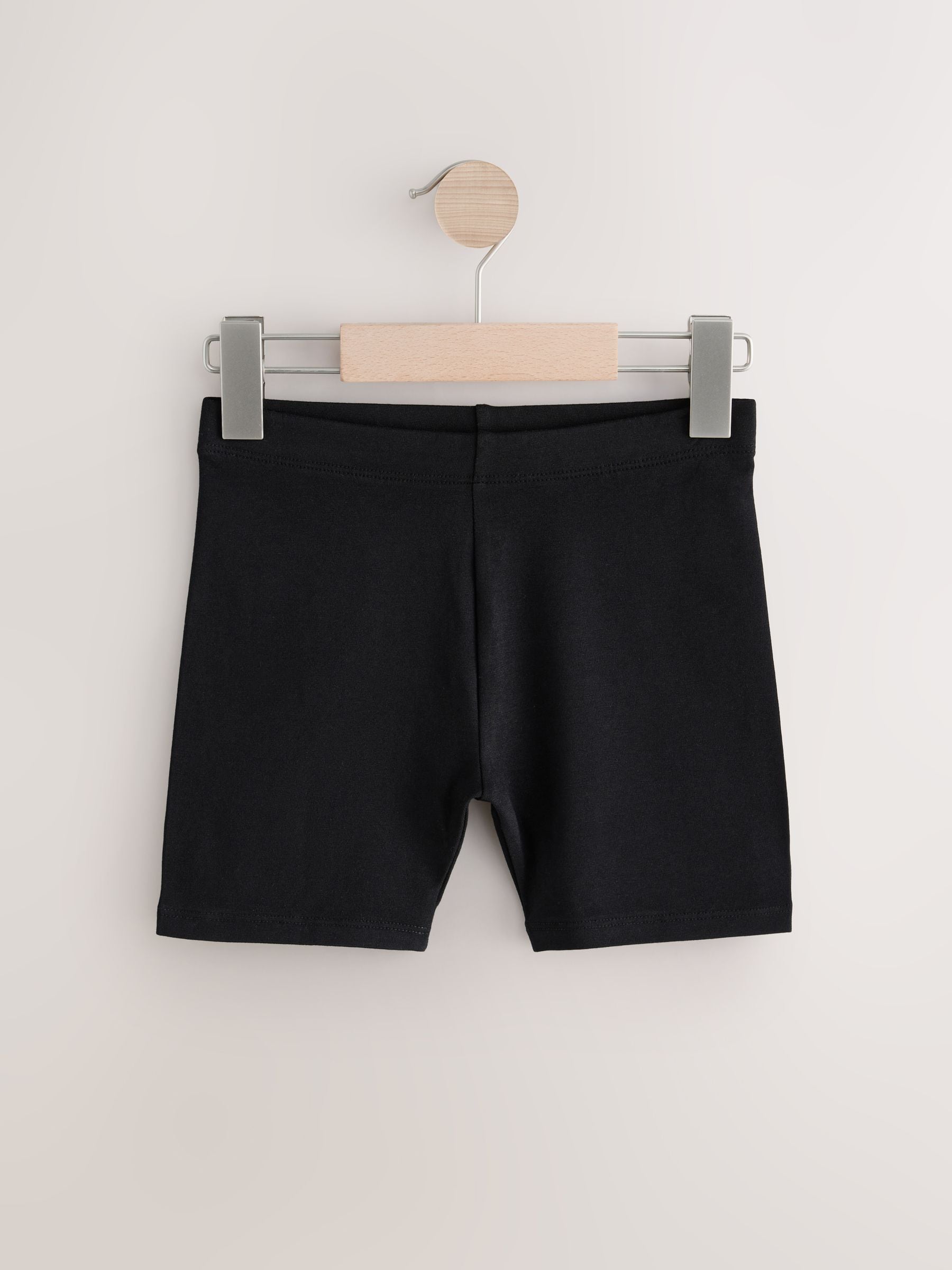 Black 7 Pack Rich Stretch Cycle Shorts (3-16yrs)