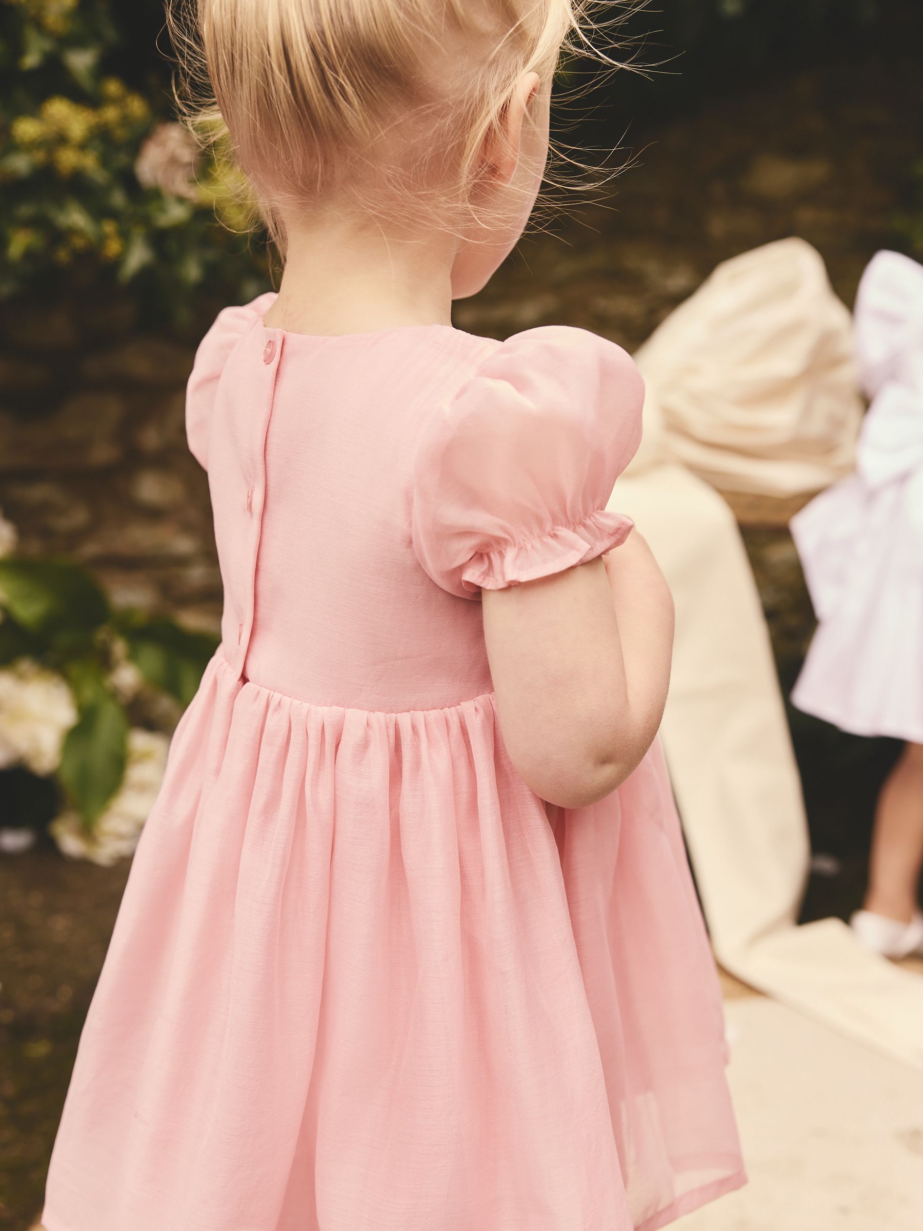 Pink Flower Print Corsage Dress (3mths-8yrs)