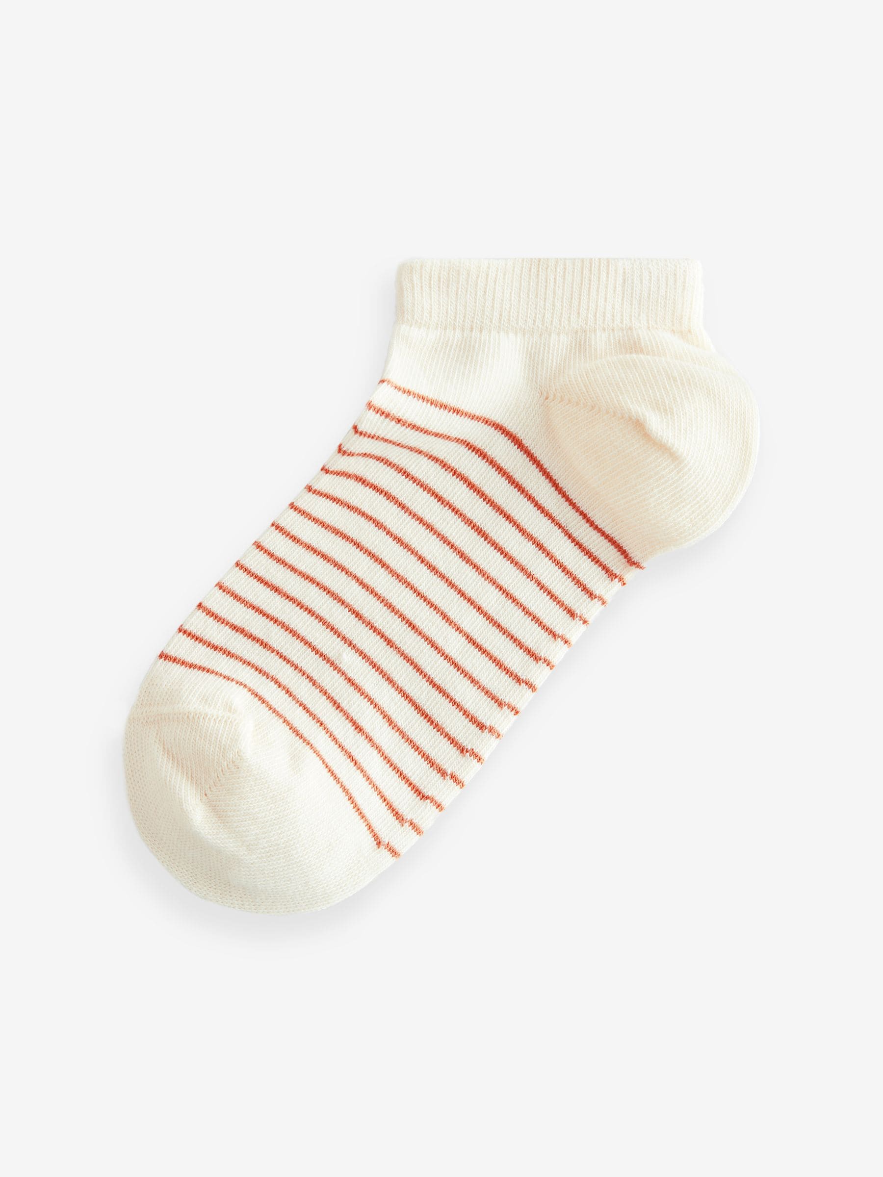 Multi Pastels 5 Pack Cotton Rich Stripe Trainer Socks