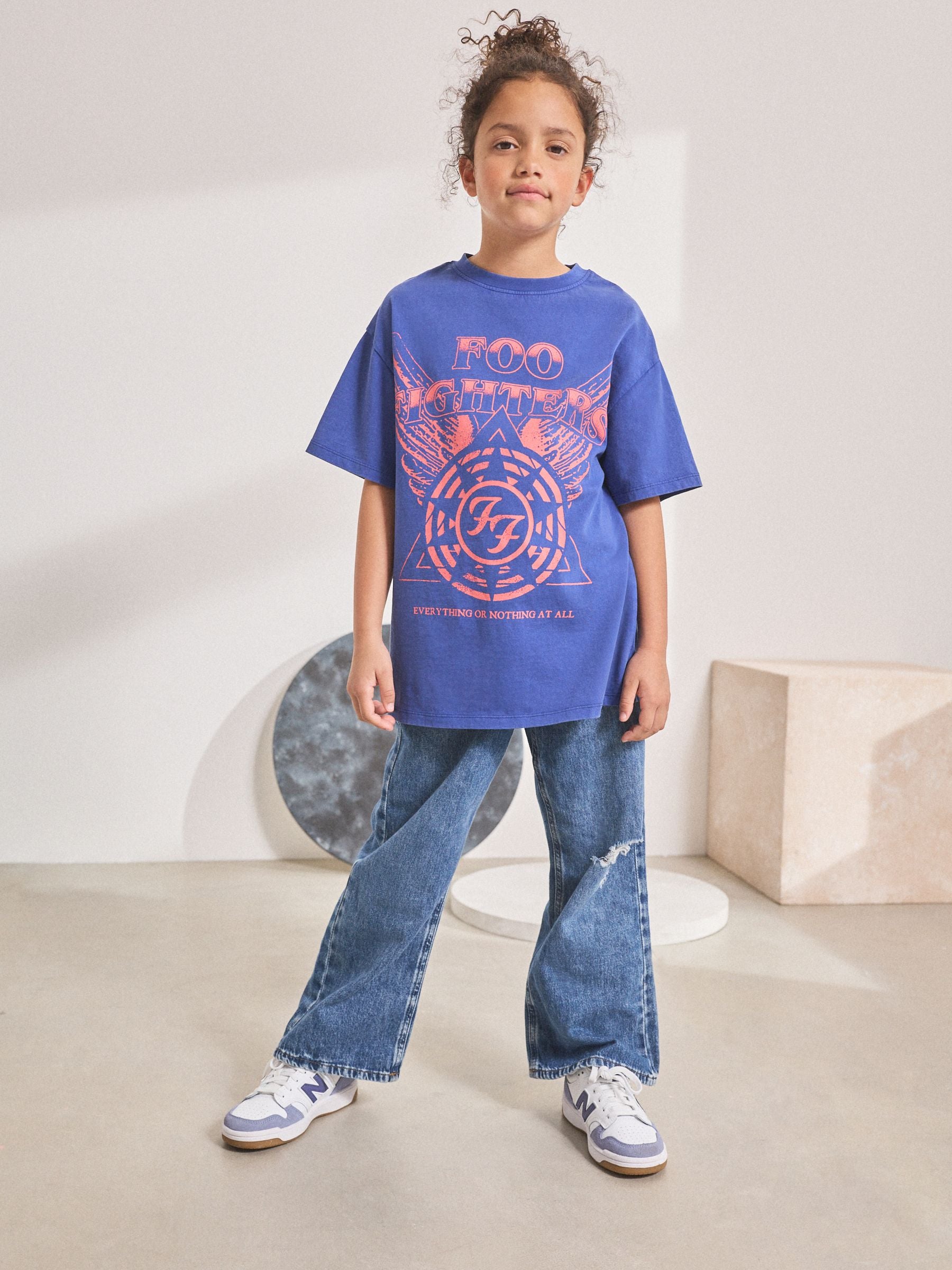 Blue Foo-Fighters License Band T-Shirt (3-16yrs)