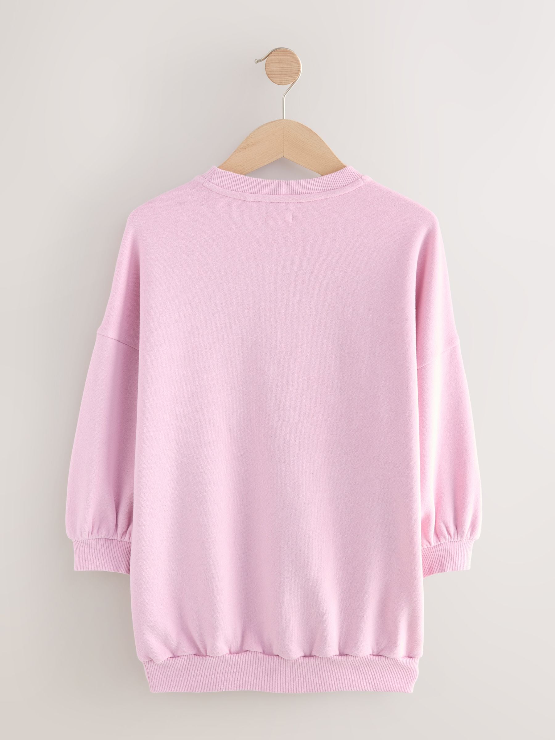 Pink Bow Graphic Jumper Dress (3-16yrs)