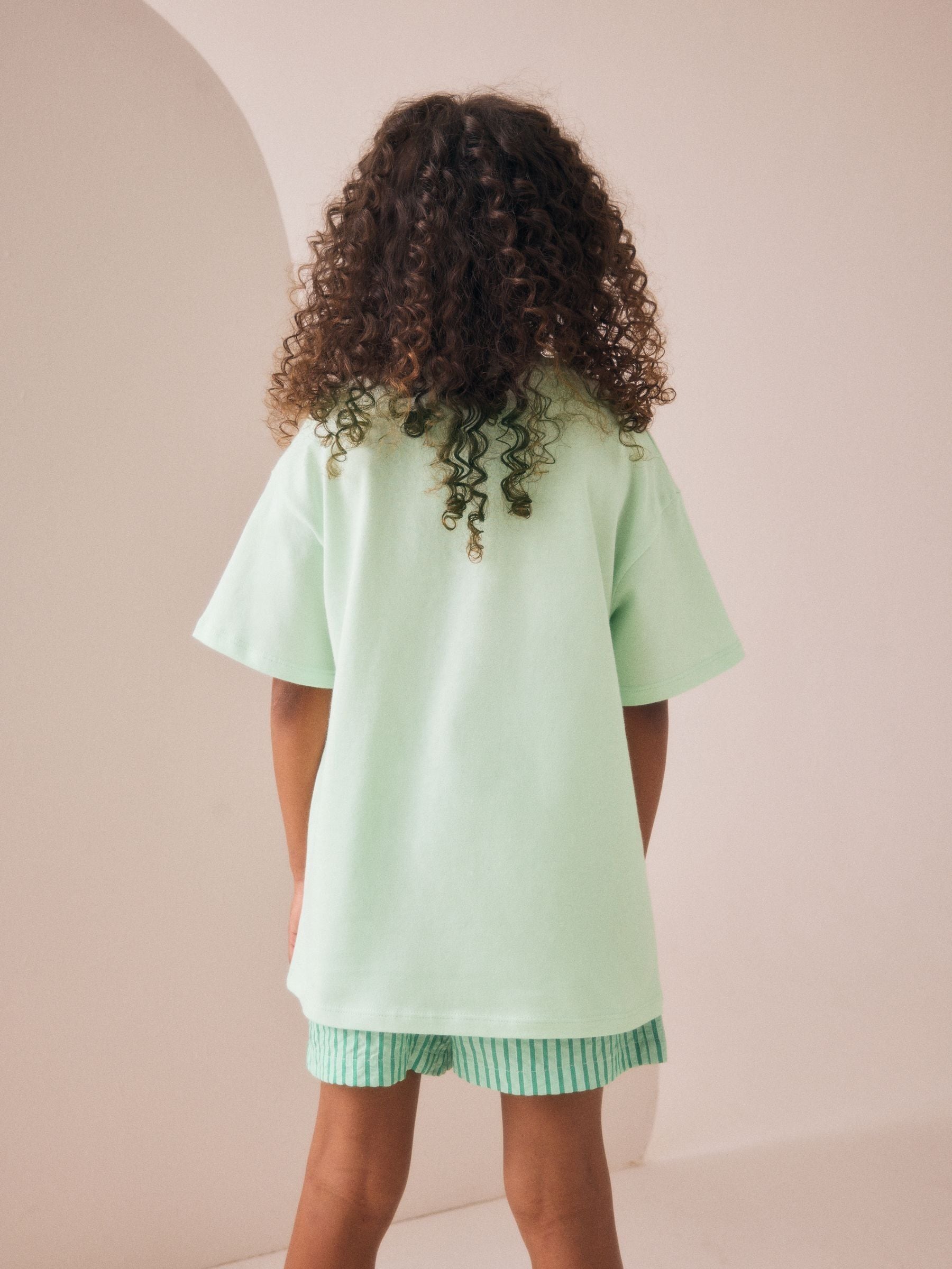 Green Oversized Oasis License Band T-Shirt (3-16yrs)