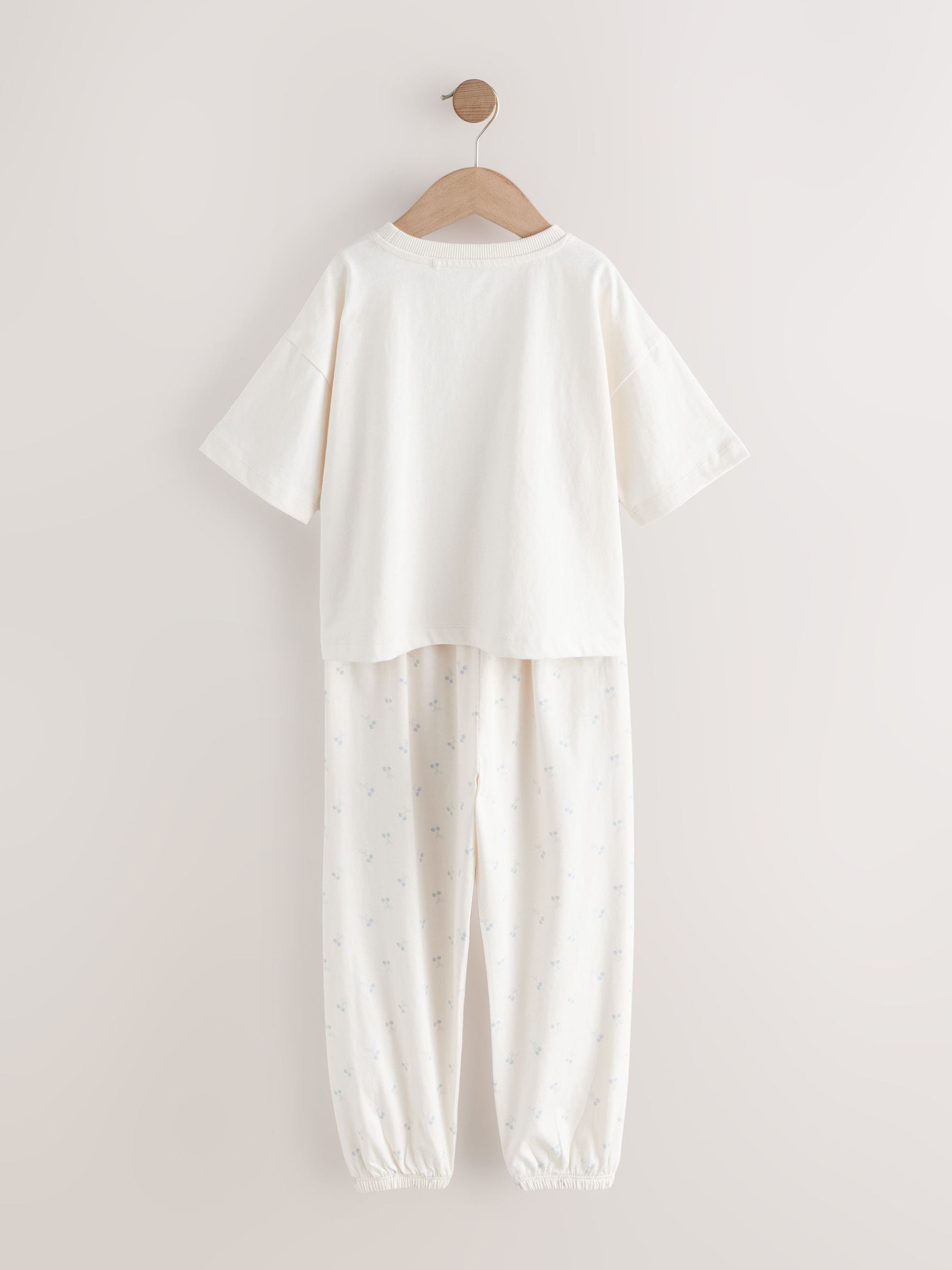 Pink/Blue Mini Print Jogger Pyjamas 3 Pack (3-16yrs)