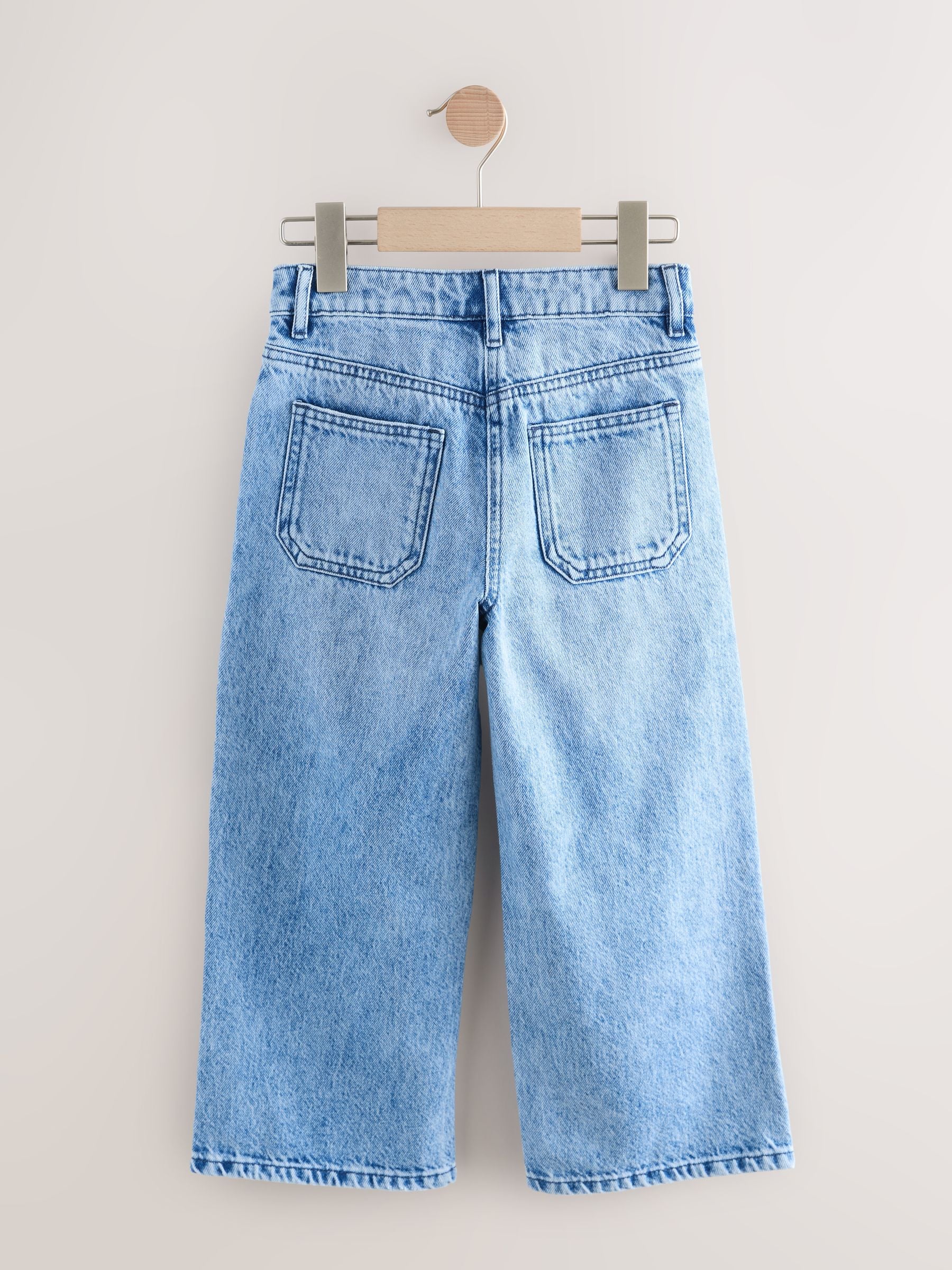 Mid Blue Denim Wide Leg Jeans (3-16yrs)