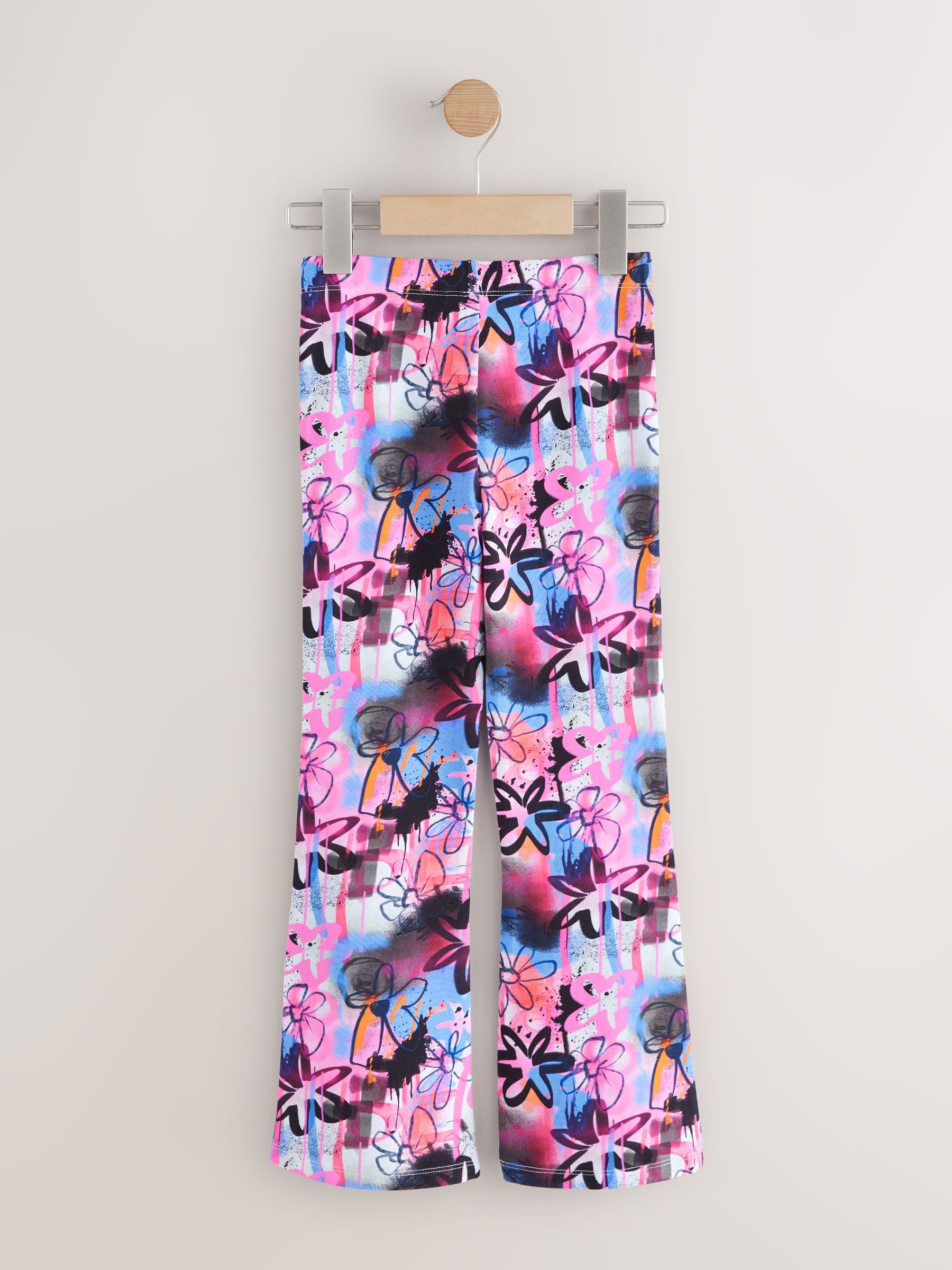 Multi Graffiti Flare Leggings (3-16yrs)