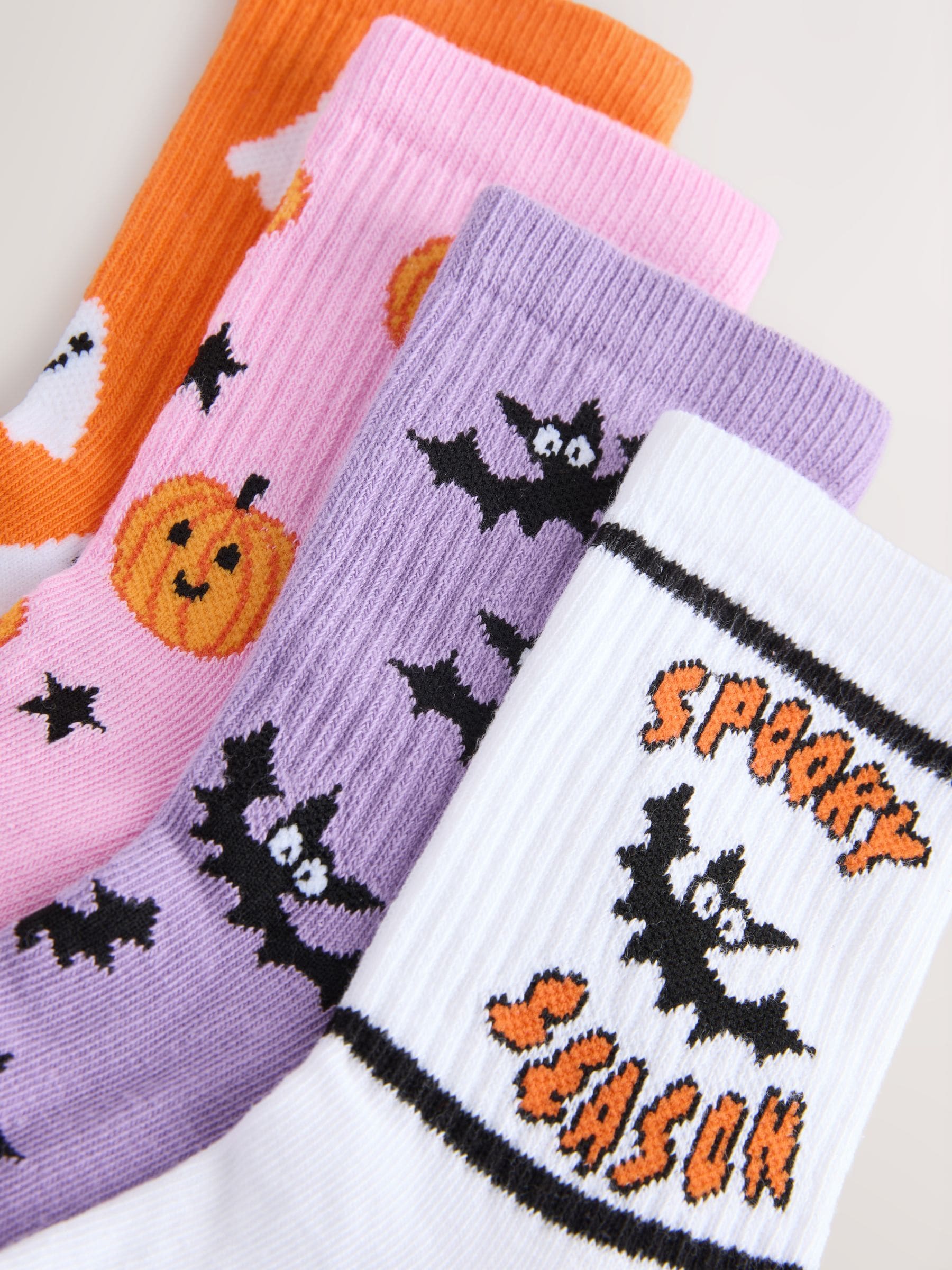 Halloween Character 4 Pack Cotton Rich Cushioned Sole Ankle Socks